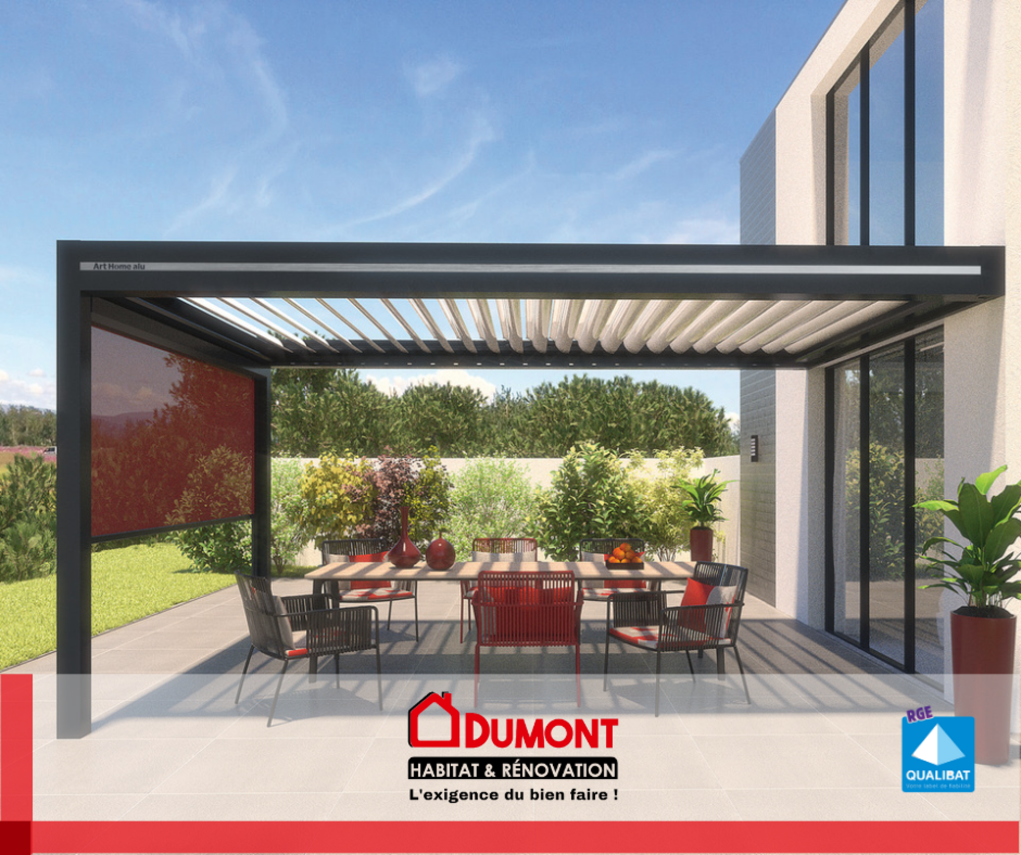 Pergola bioclimatique