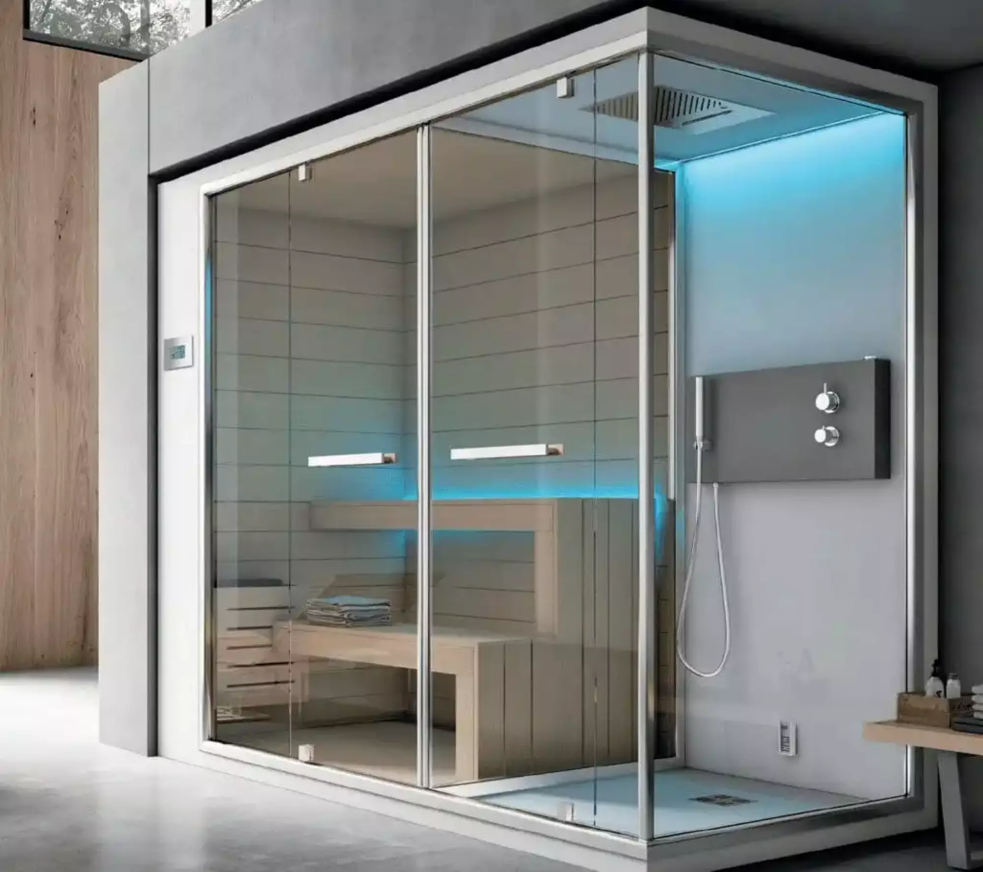 Installation et pose d’un sauna et d’une douche