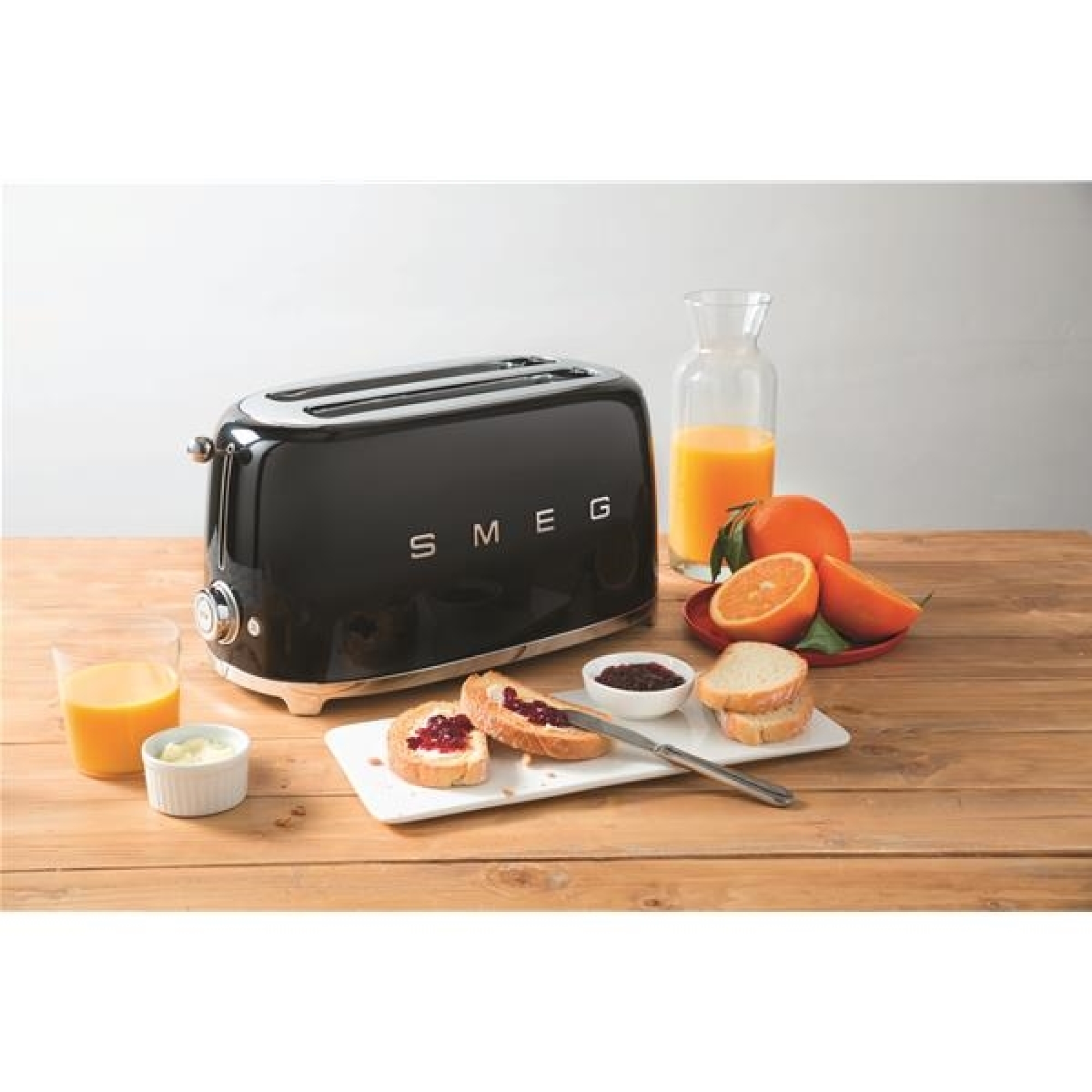 SMEG Toaster 4 tranches Noir - Années 50