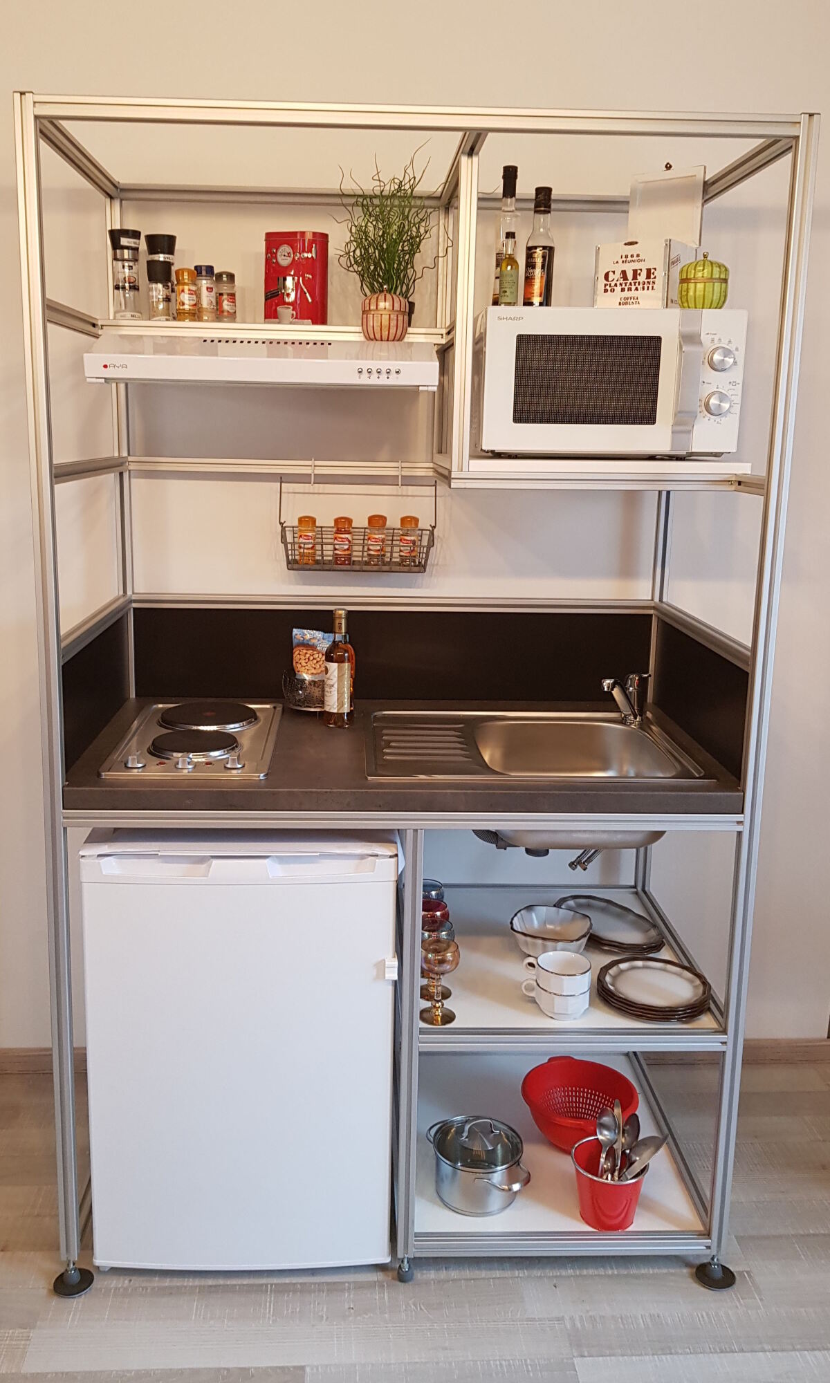 Cuisinette aluminium