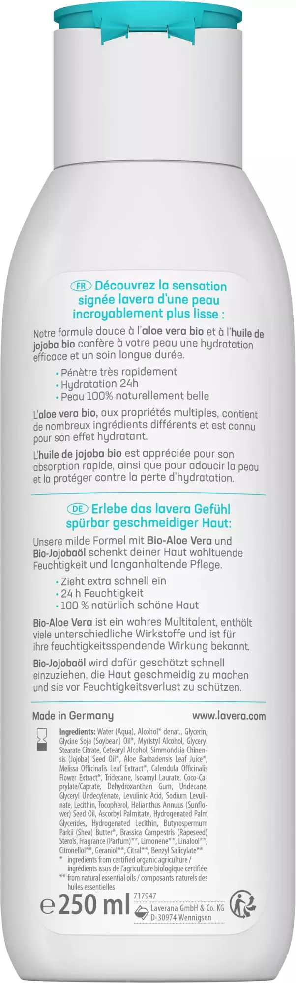 Lait Corps Express Aloe Vera Jojoba Basis Sensitiv