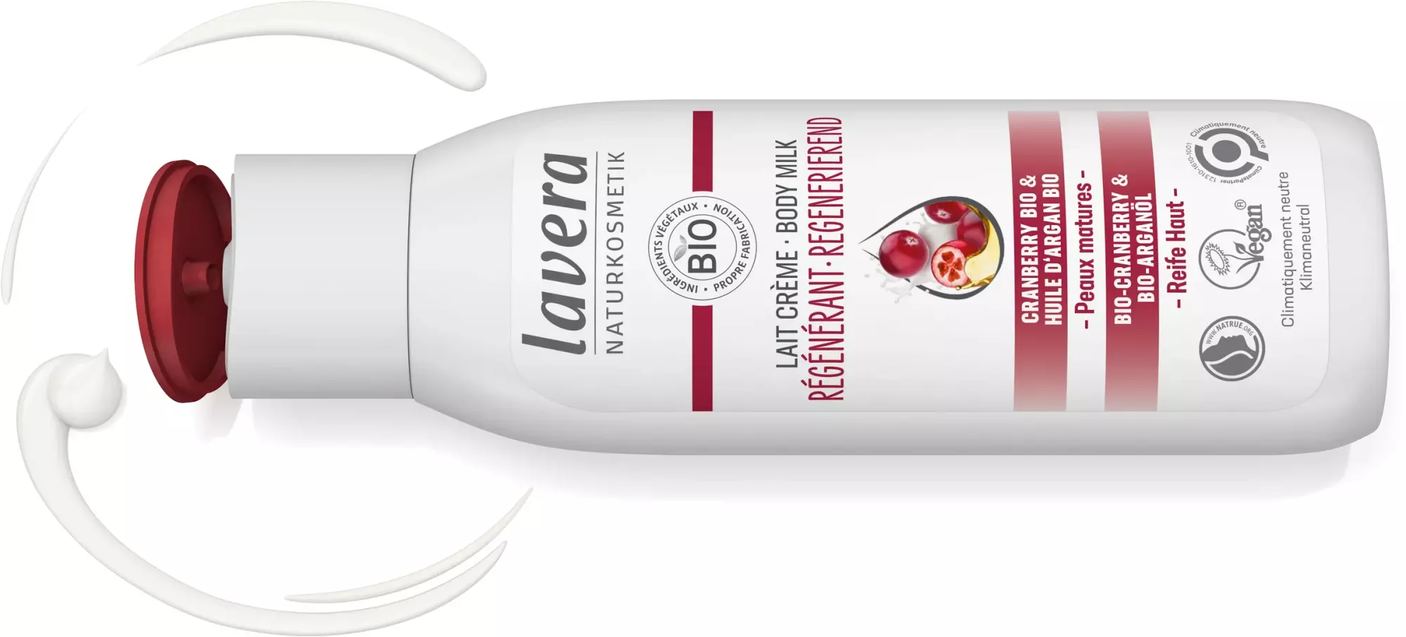 Lait Corps Régénérant Cranberry Huile d'Argan BIO