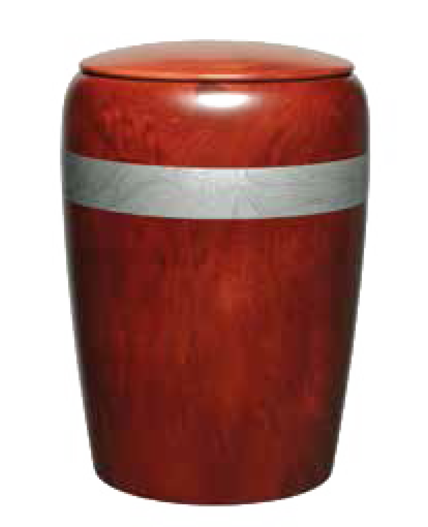 Vase merisier ruban métal 4 litres