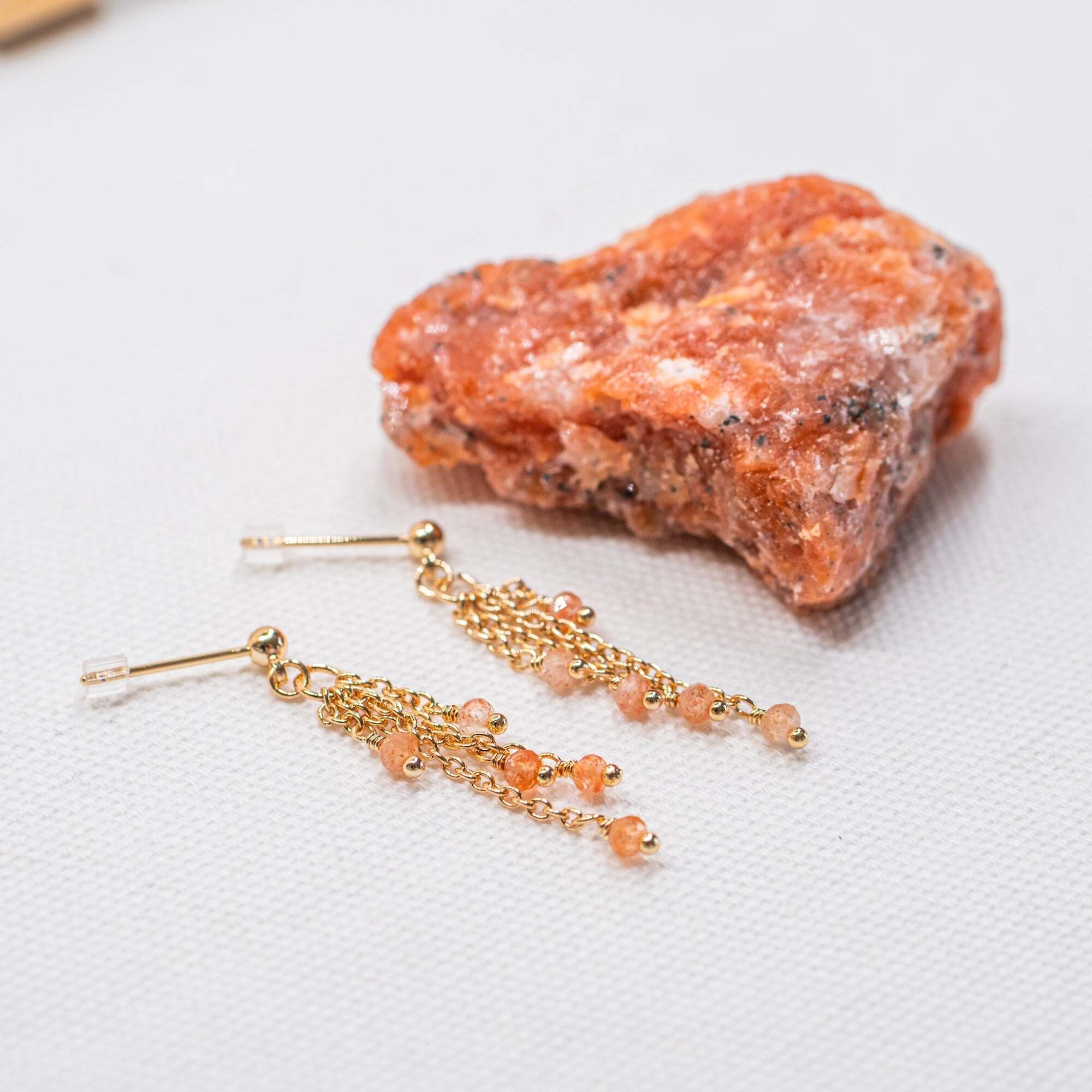 Boucles d'oreilles Bianca en Pierres de Soleil