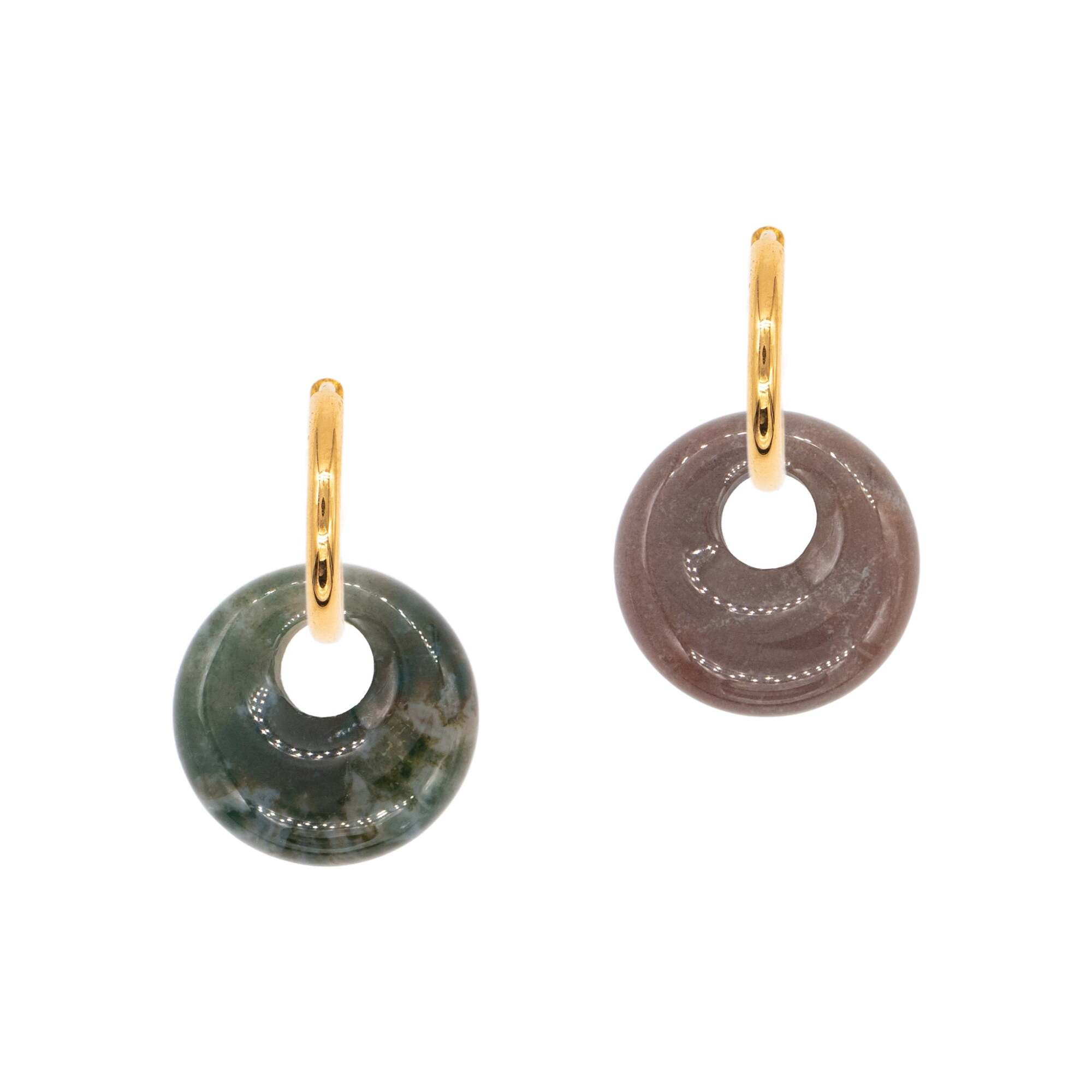 Boucles d'oreilles Blima en pierres Agate Indienne