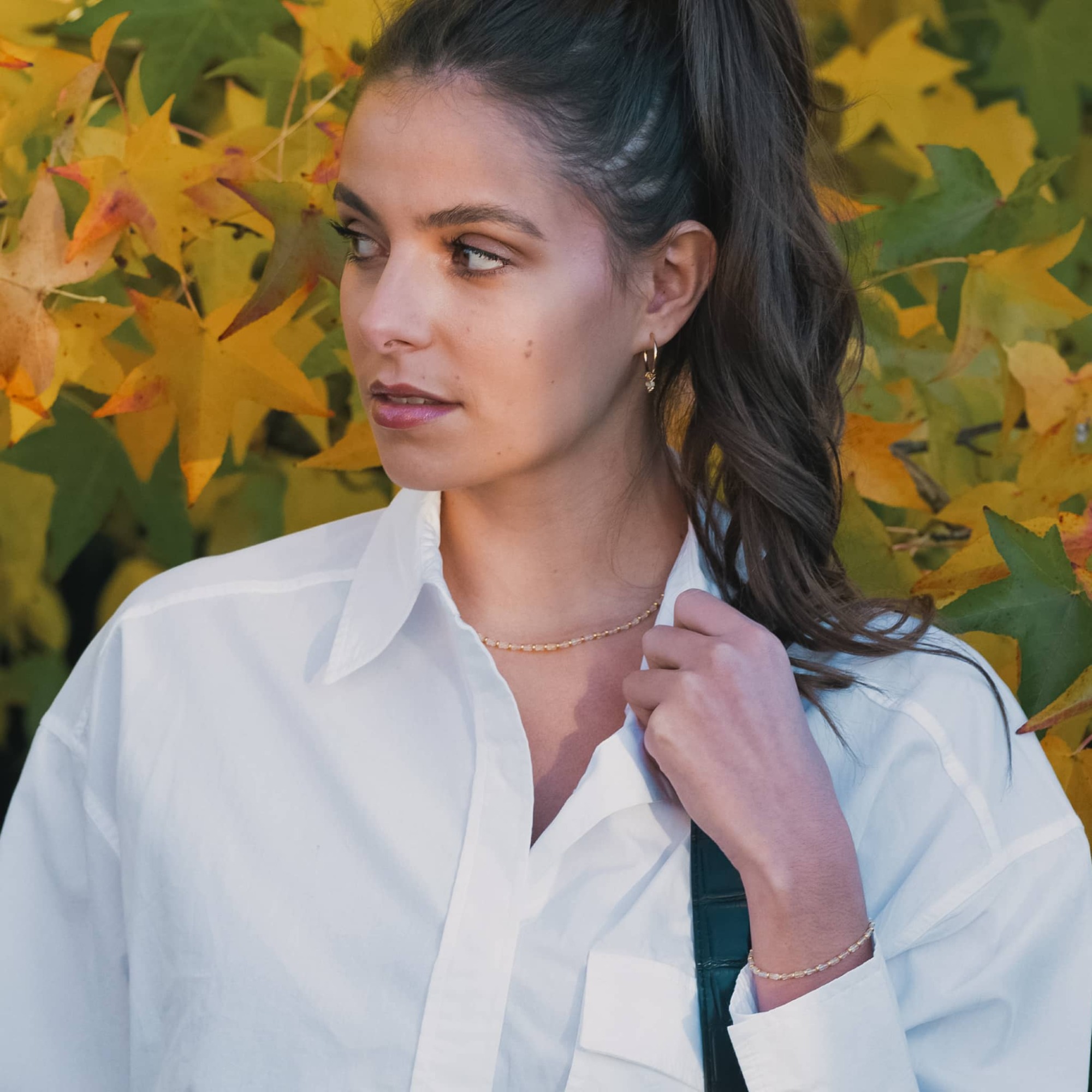 Boucles d'oreilles Karia en pierres Citrine