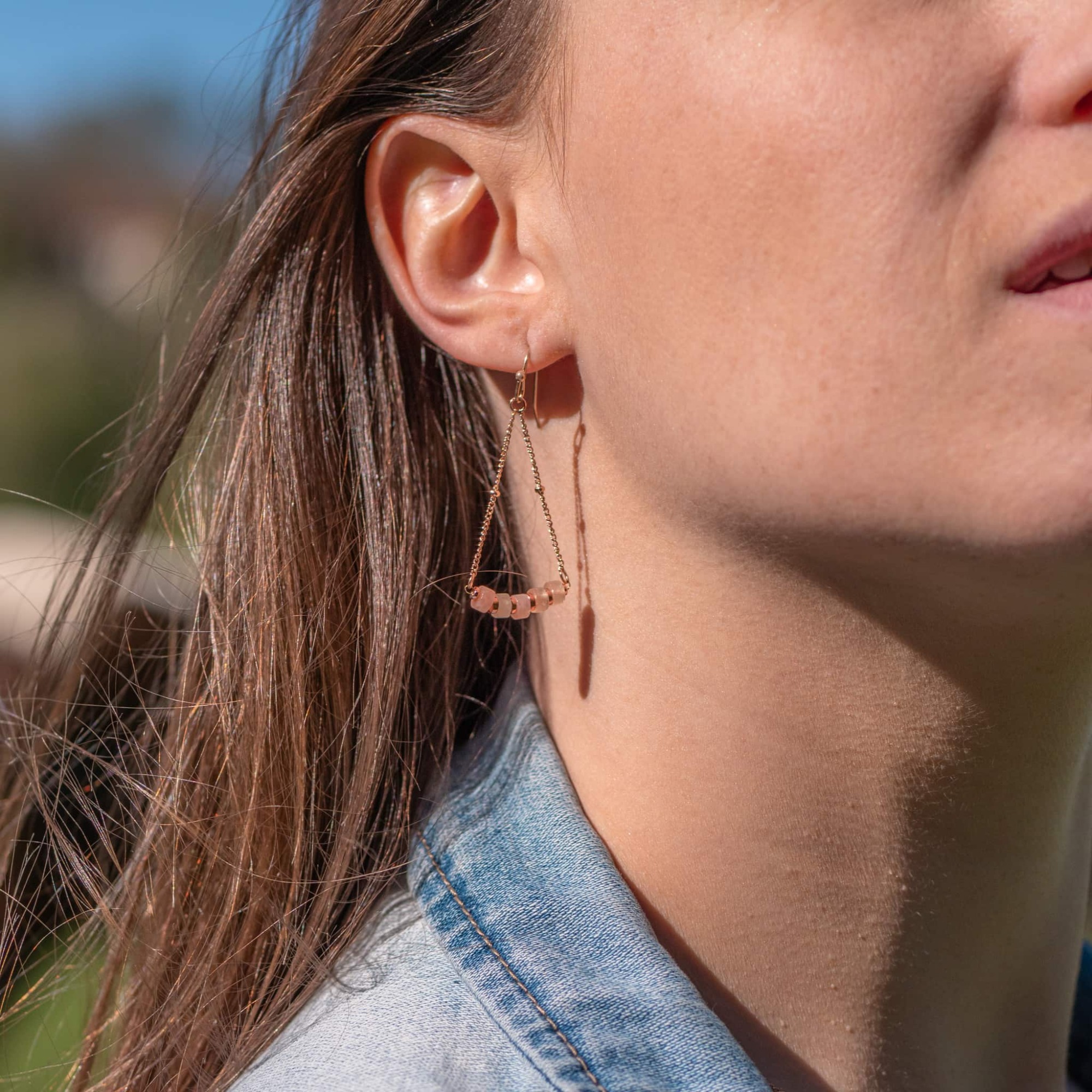 Boucles d'oreilles Piana en pierres de Soleil