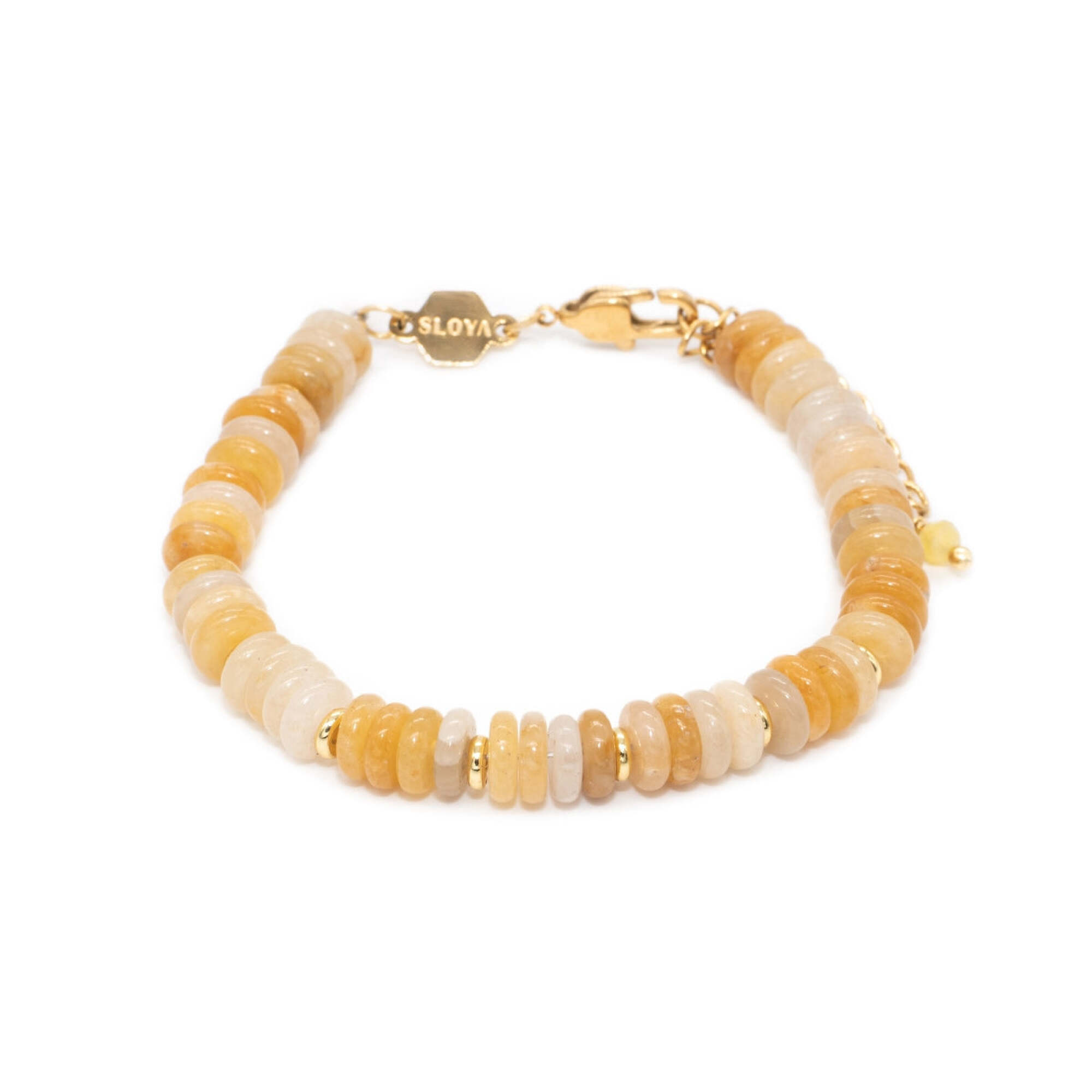 Bracelet Blima en pierres Jade jaune