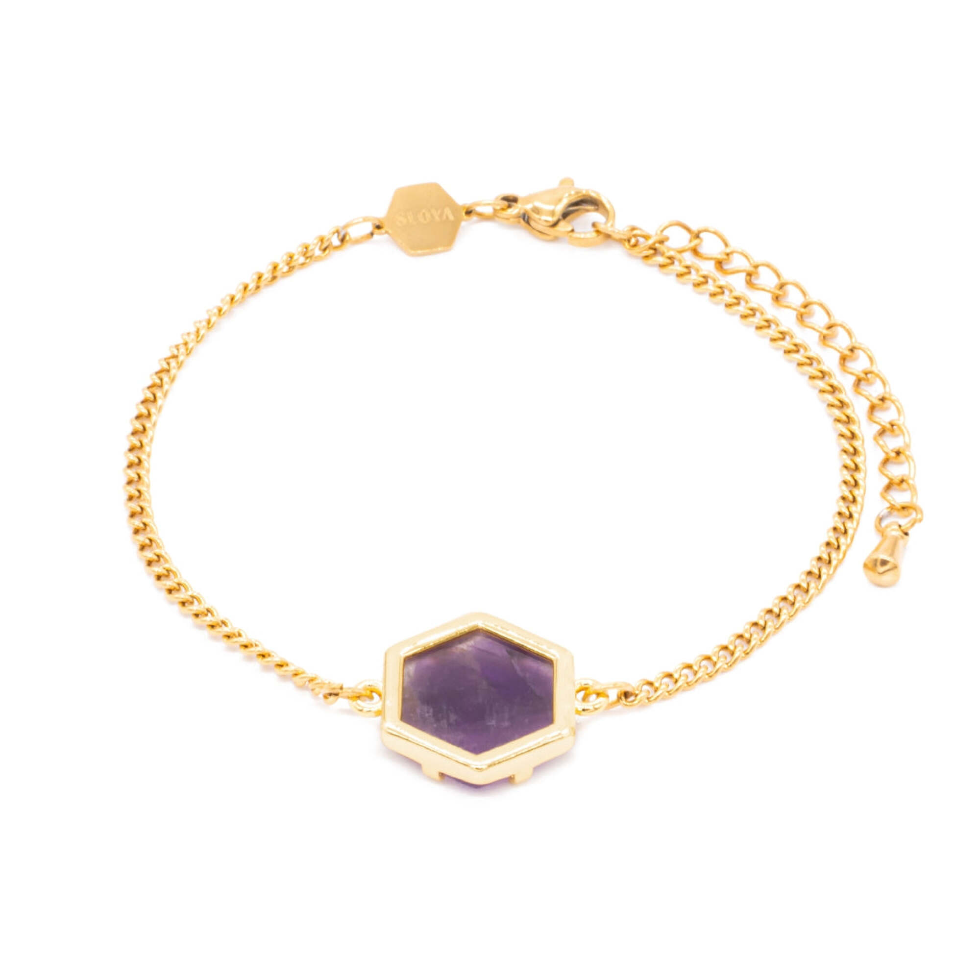 Bracelet Hexalia en pierres Améthyste