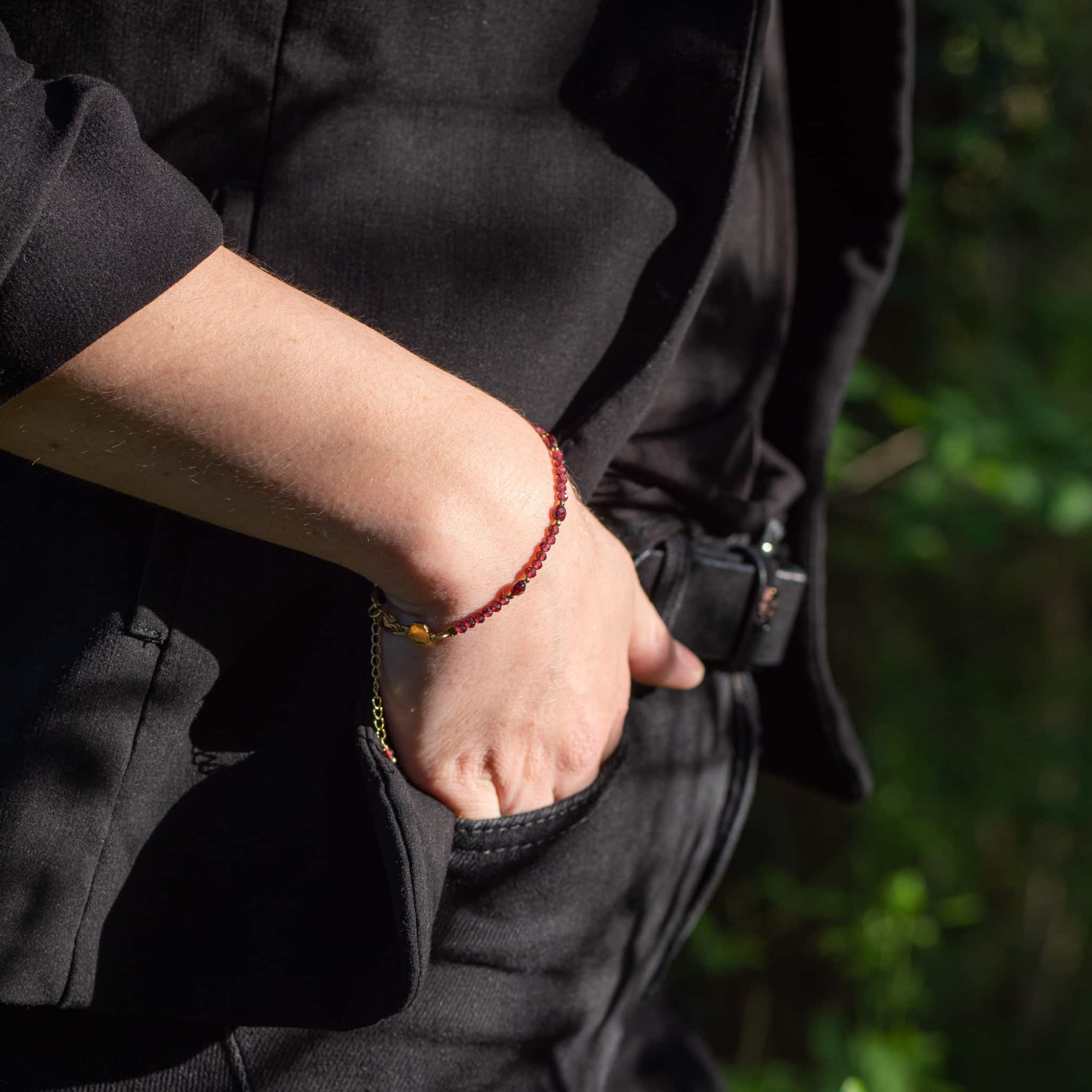 Bracelet Paloma en pierres Grenat