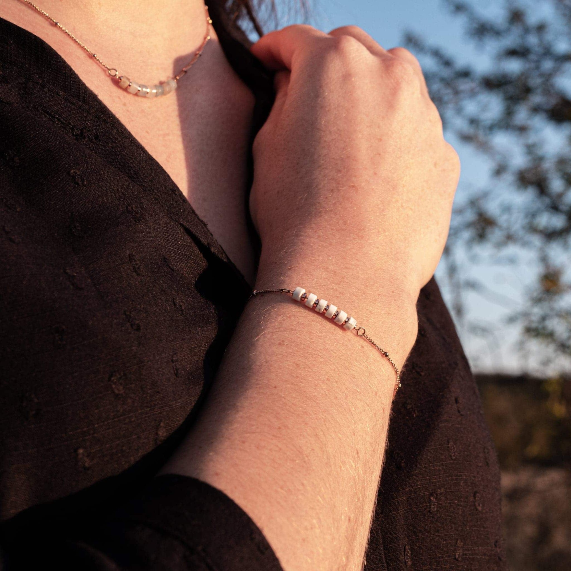 Bracelet Piana en pierres Howlite