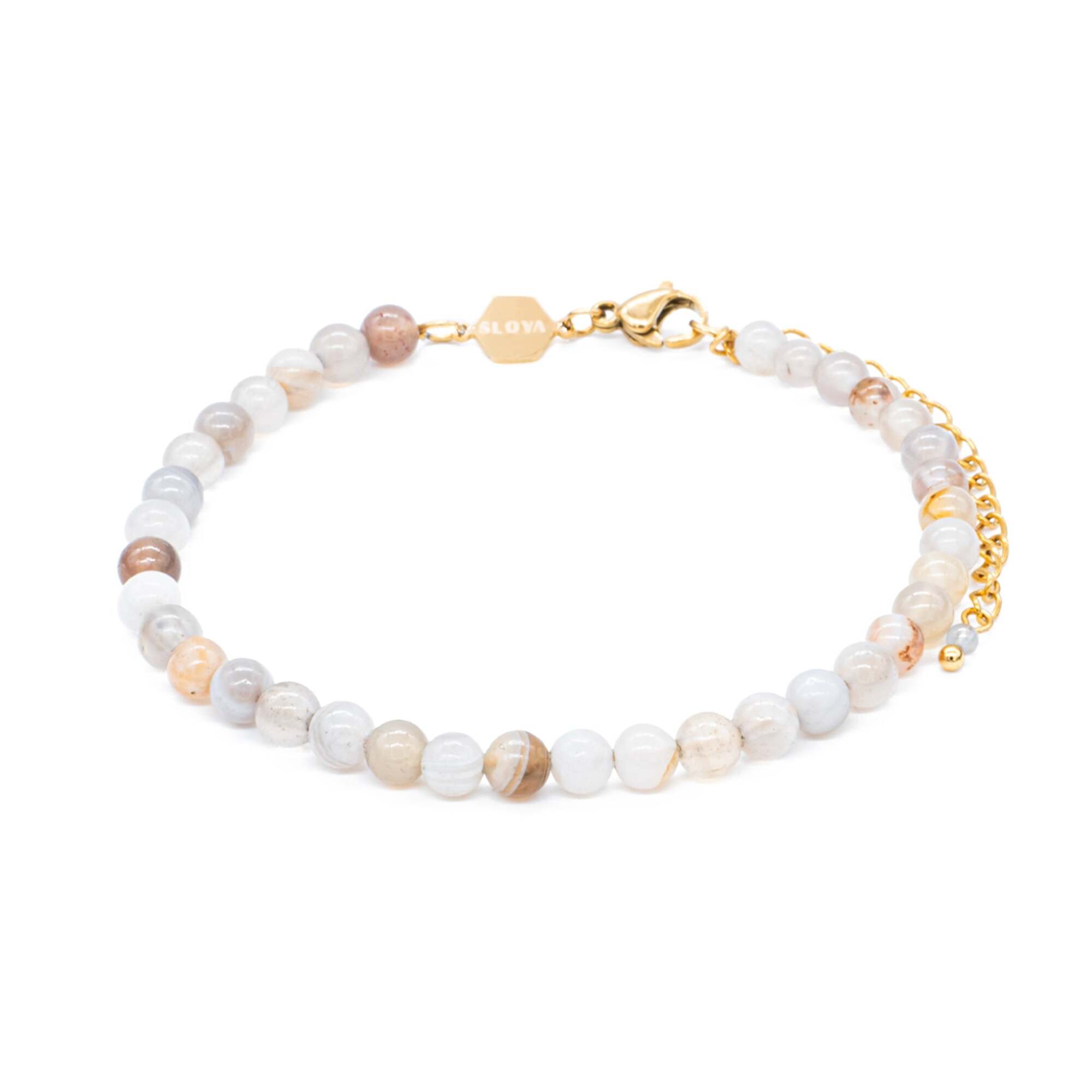 Bracelet Serena en pierres Agate Botswana