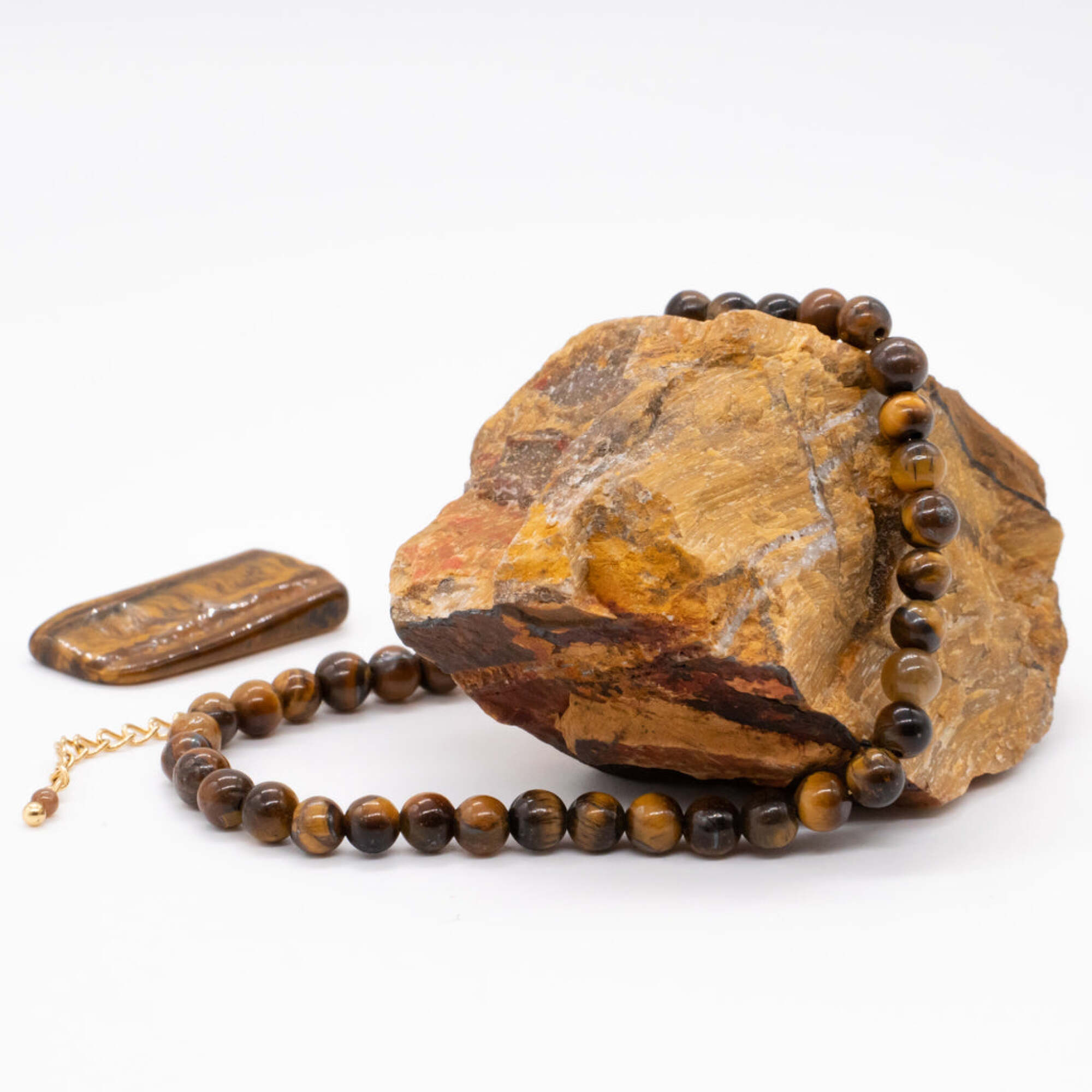 Bracelet Serena en pierres Oeil de Tigre