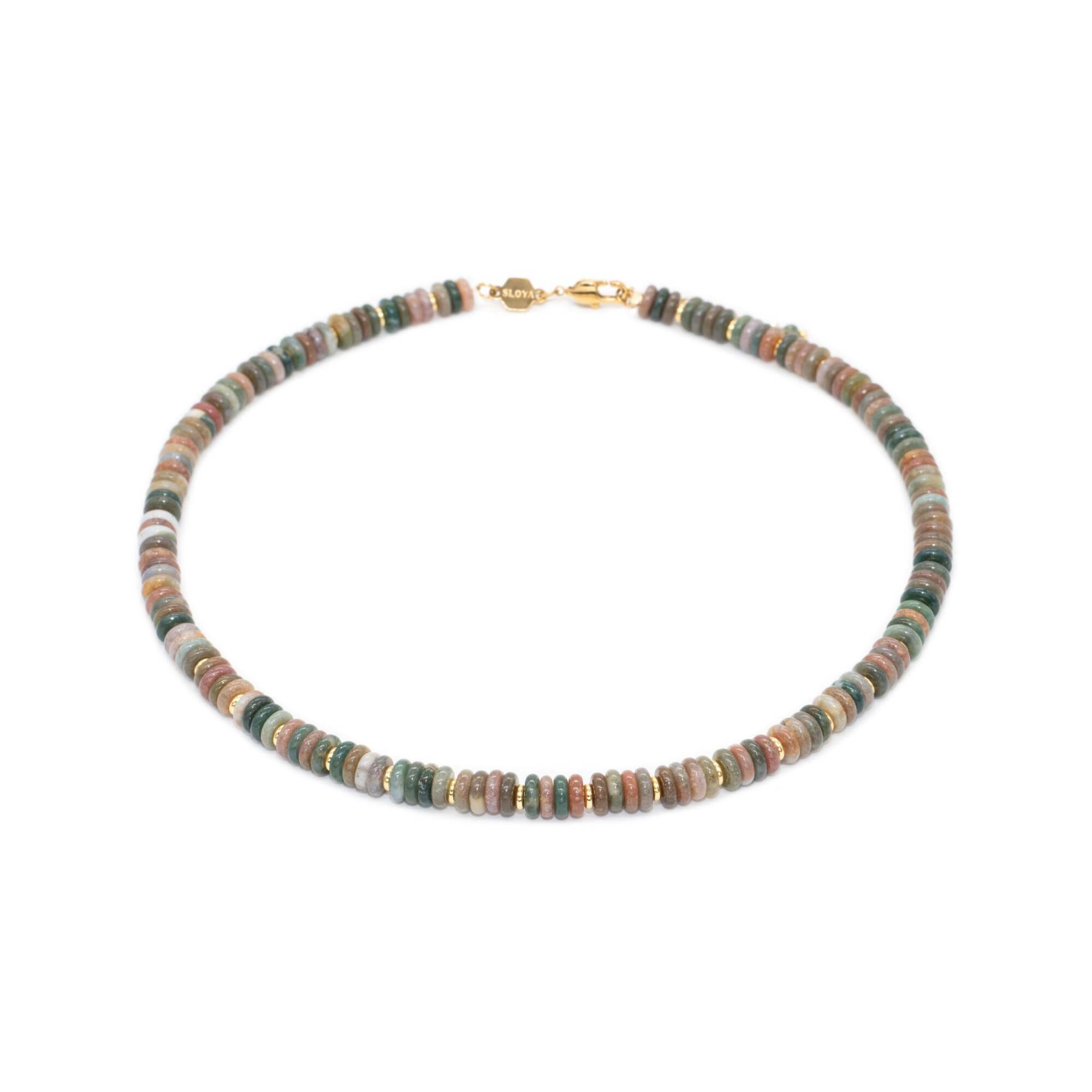 Collier Blima en pierres Agate Indienne