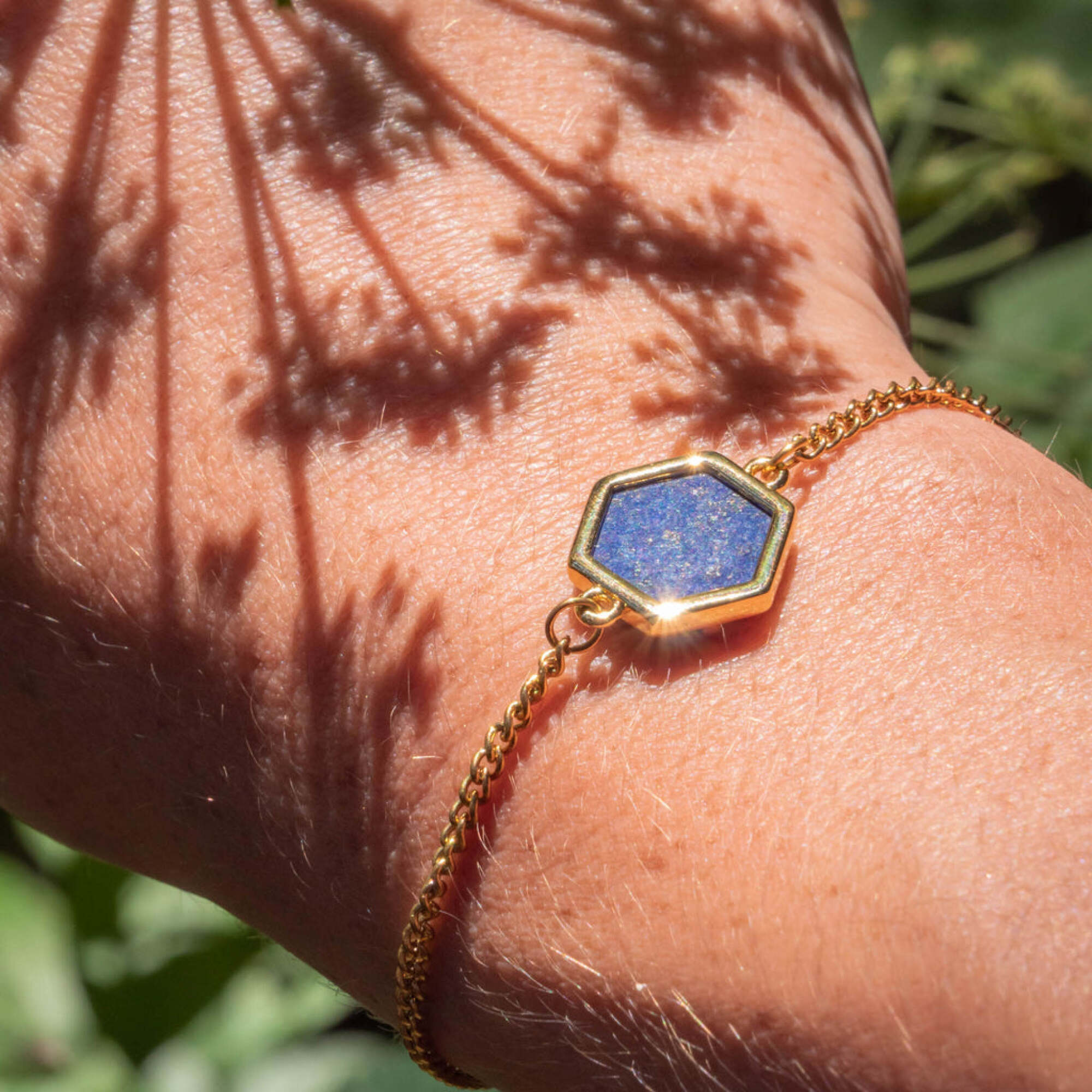Collier et bracelet Hexalia en pierres Lapis-lazuli