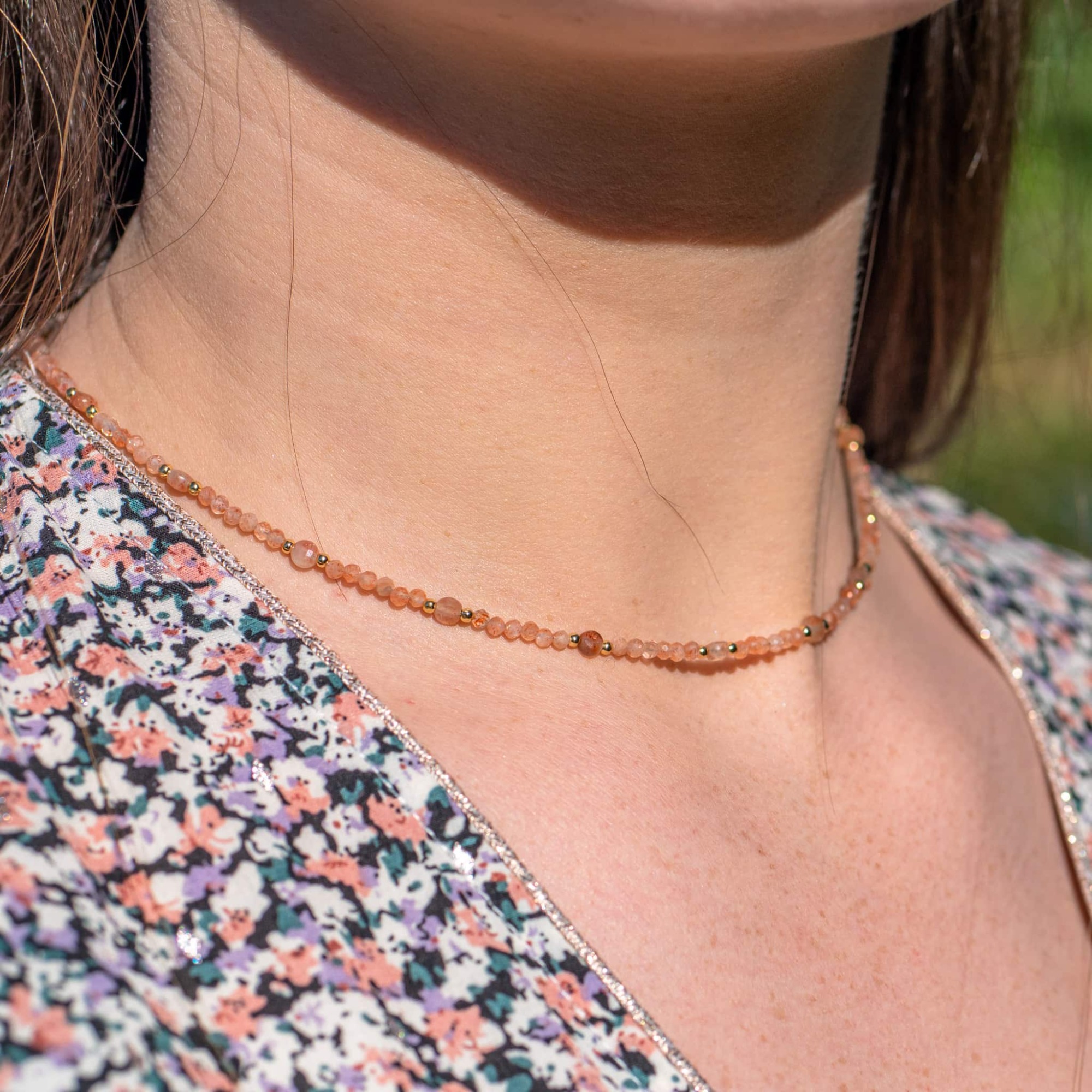 Collier et bracelet Paloma en pierres de Soleil