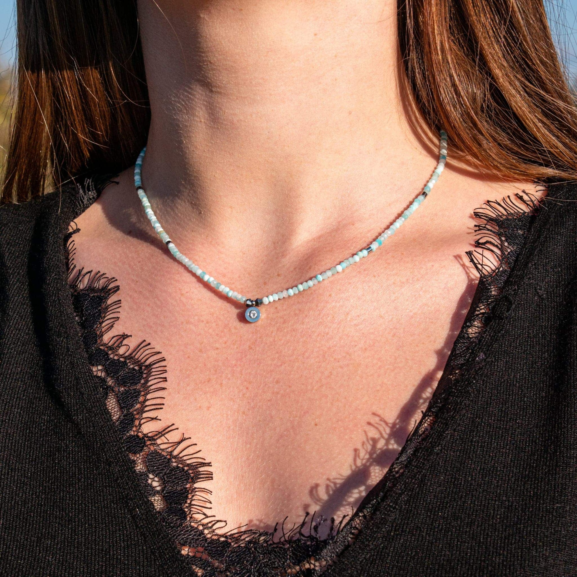 Collier Lumia en pierres Amazonite