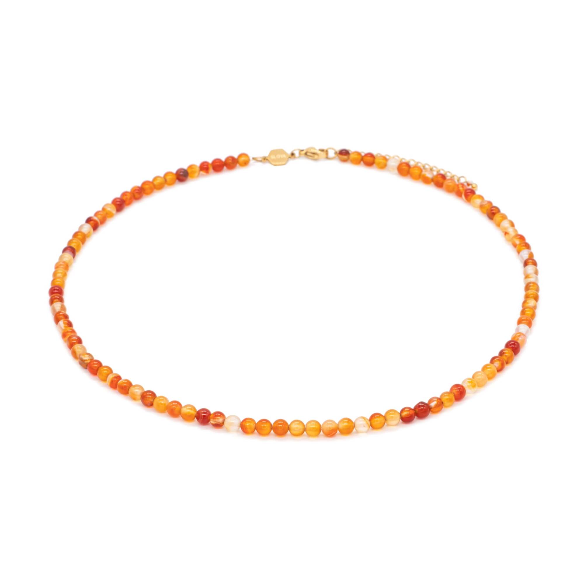 Collier Serena en pierres Cornaline