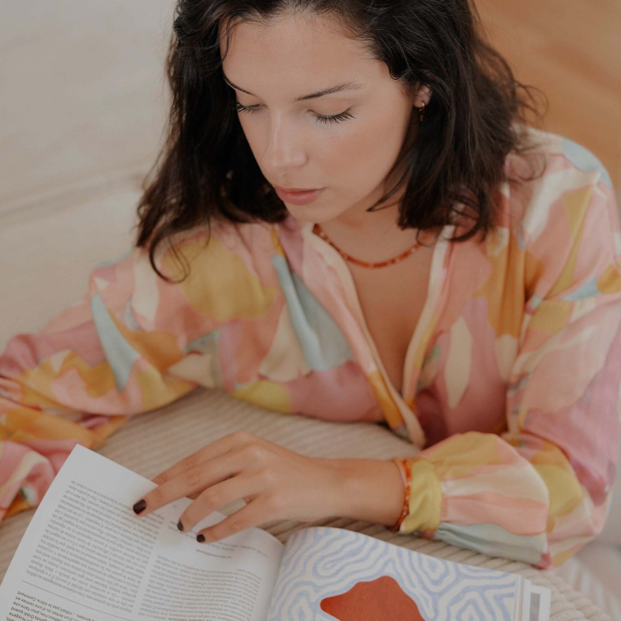 Collier Serena en pierres Cornaline