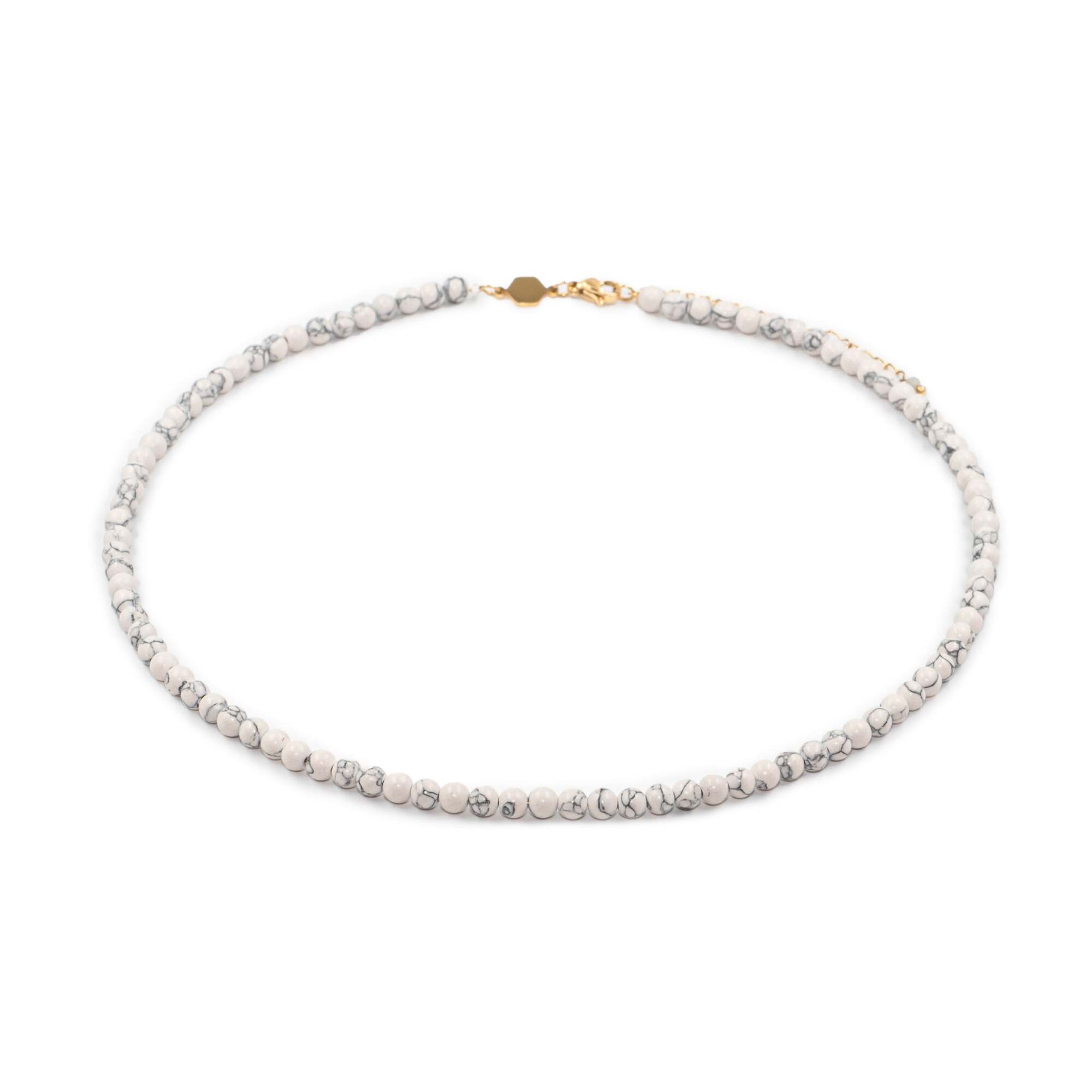 Collier Serena en pierres Howlite
