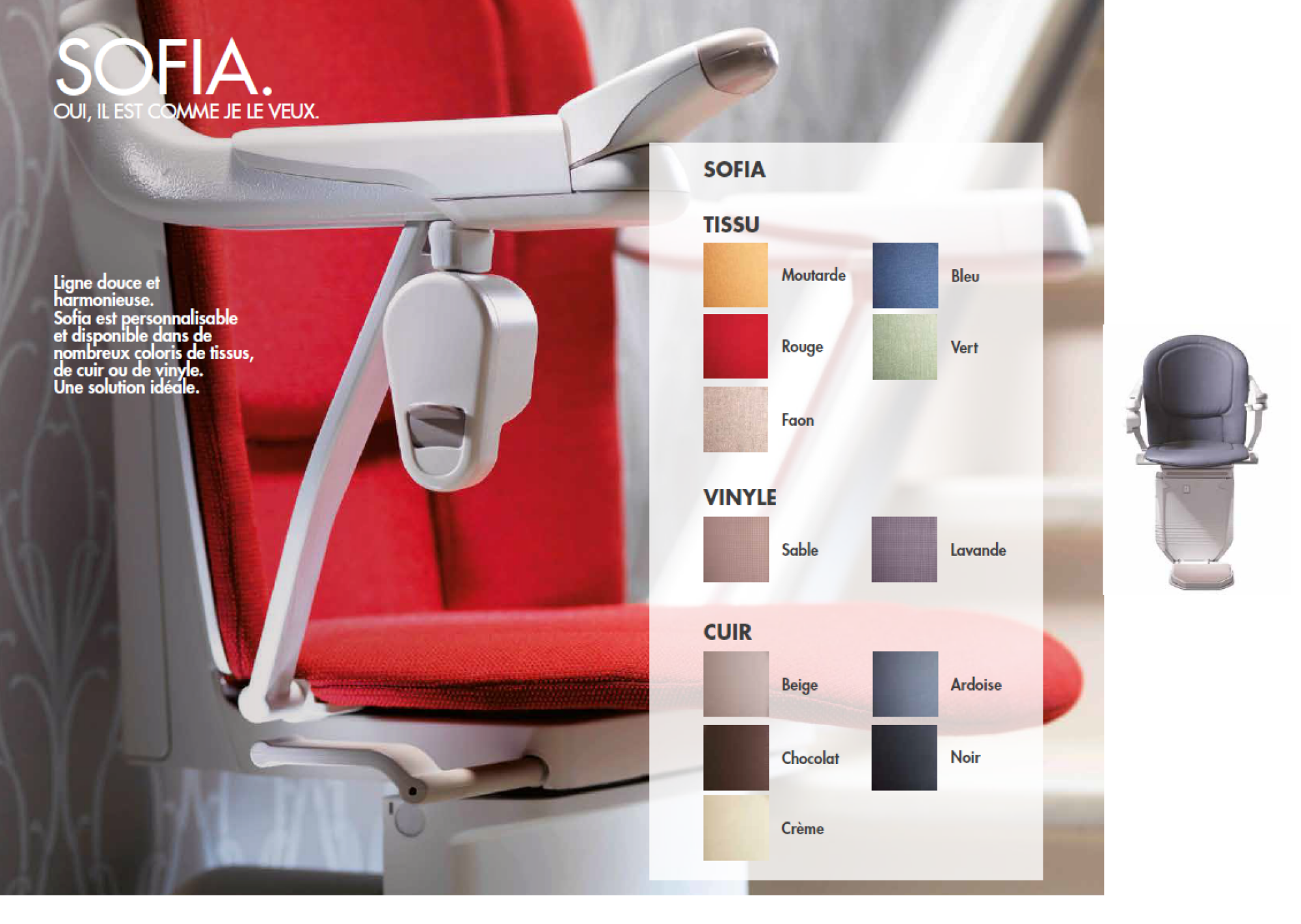 Monte escalier stannah 260 Sofia