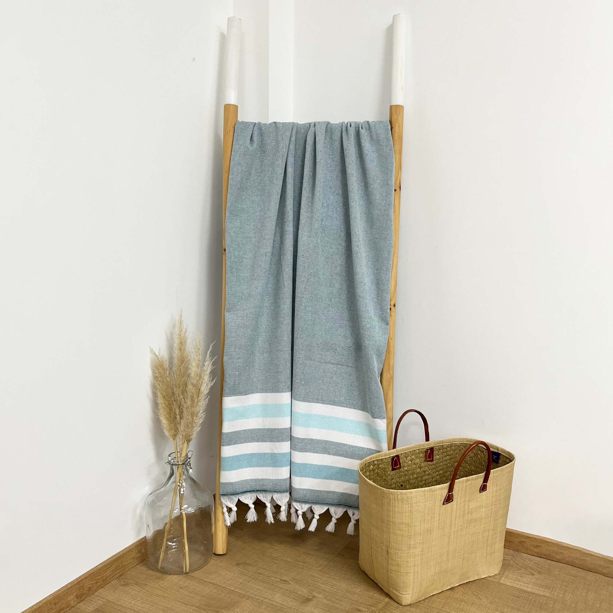 Fouta doublée éponge Zuma Lake 90x160 340g/m²