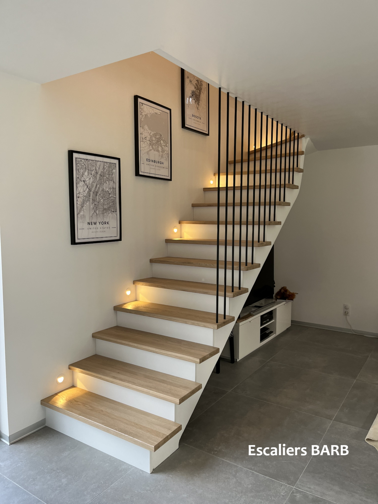 Revêtement escalier béton