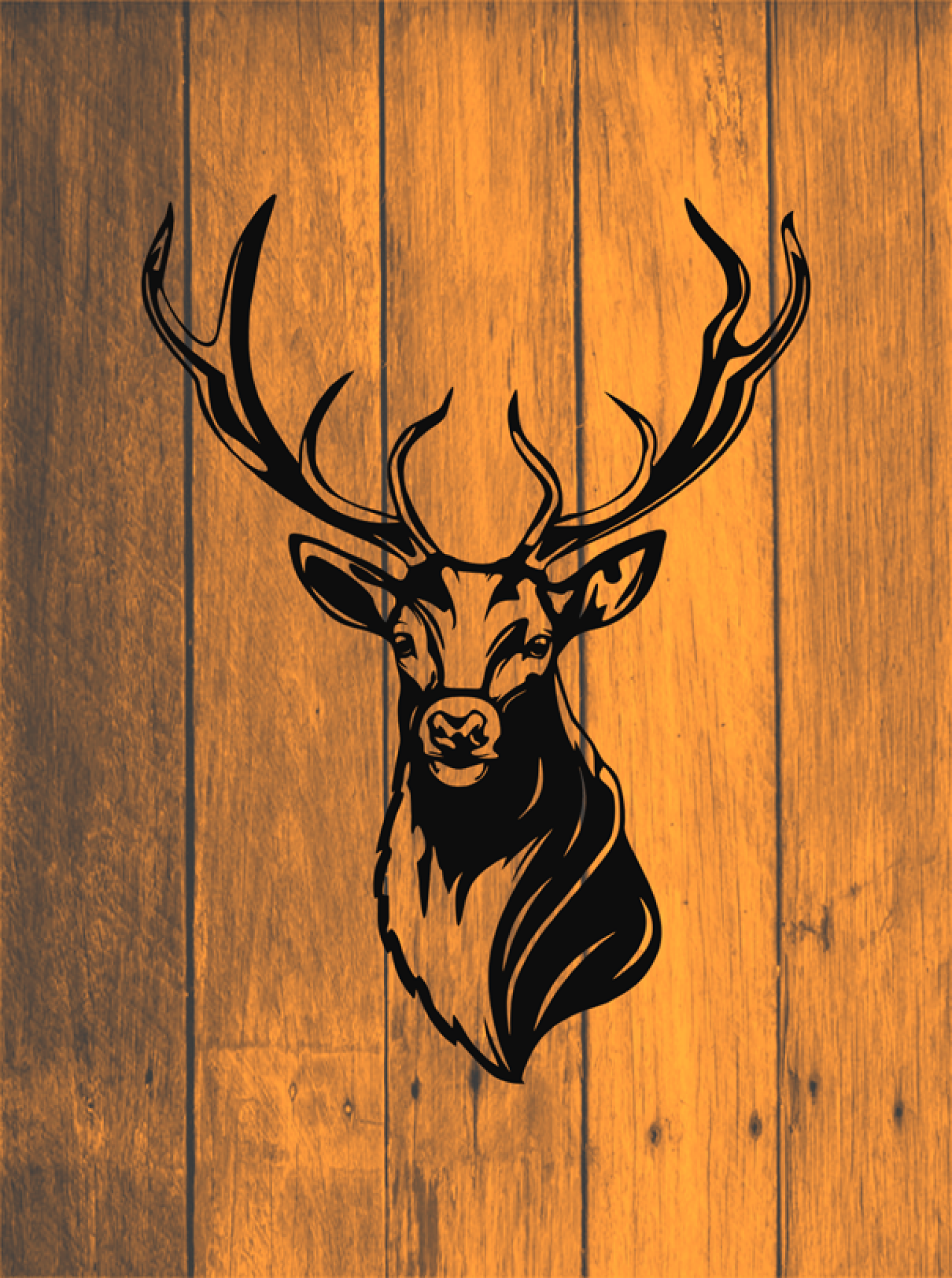 Motif mural "petit cerf"