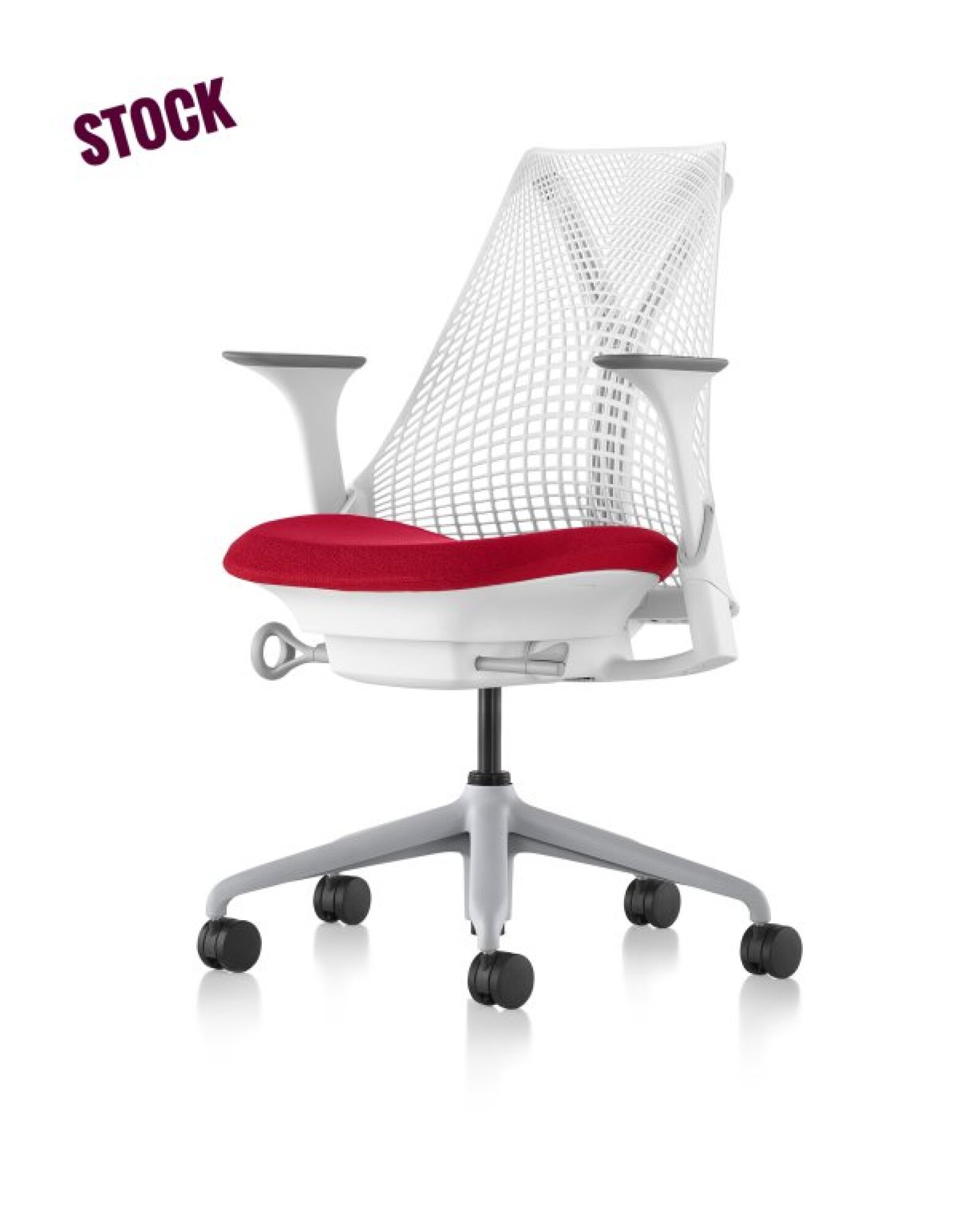 Fauteuil SAYL Herman Miller dossier fog (gris clair) assise Phoenix coloris au choix