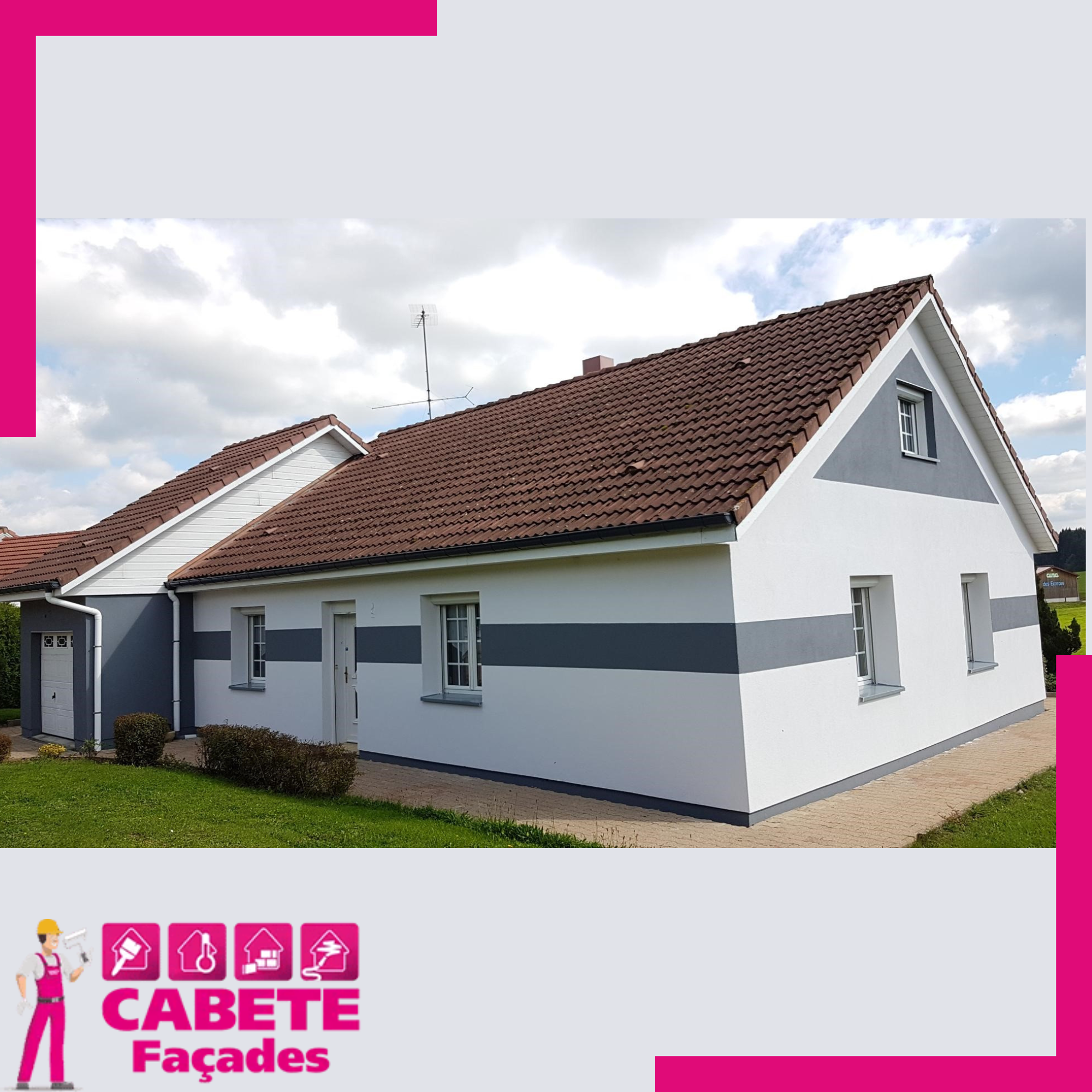 Isolation thermique par l'extérieur (ITE) d'une maison