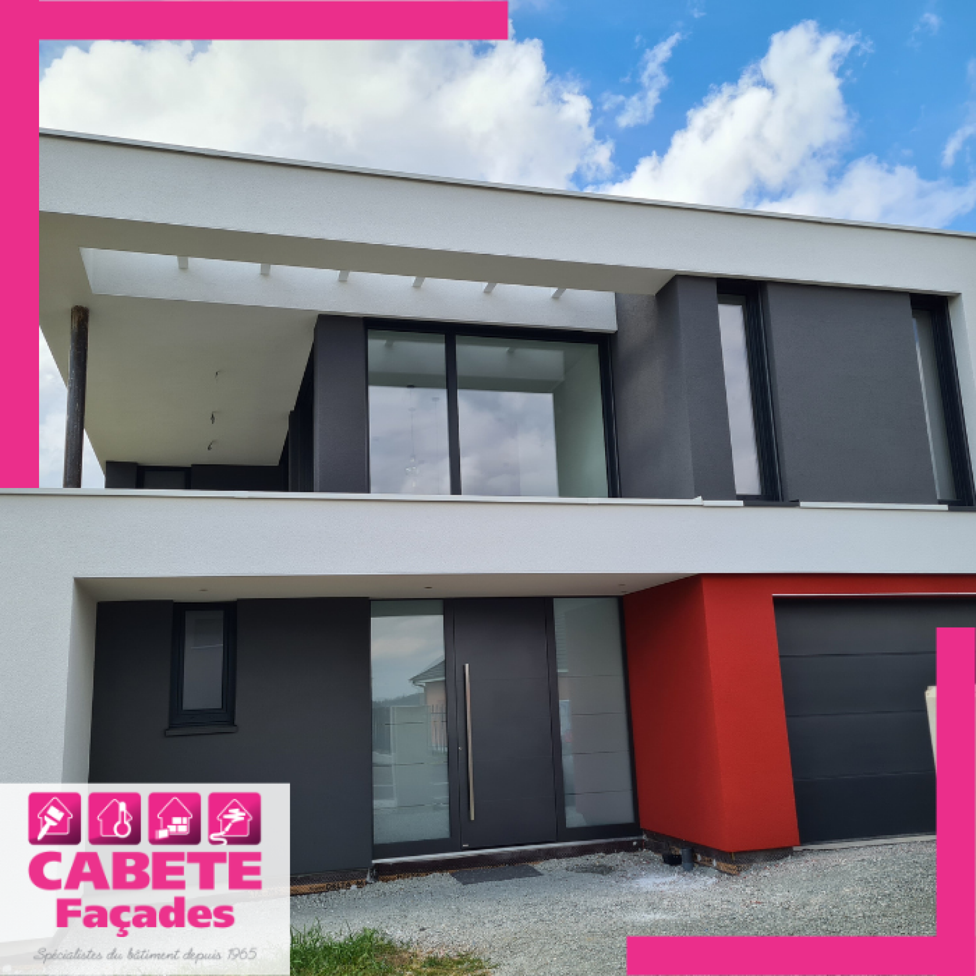 Isolation thermique par l'extérieur (ITE) sur construction neuve