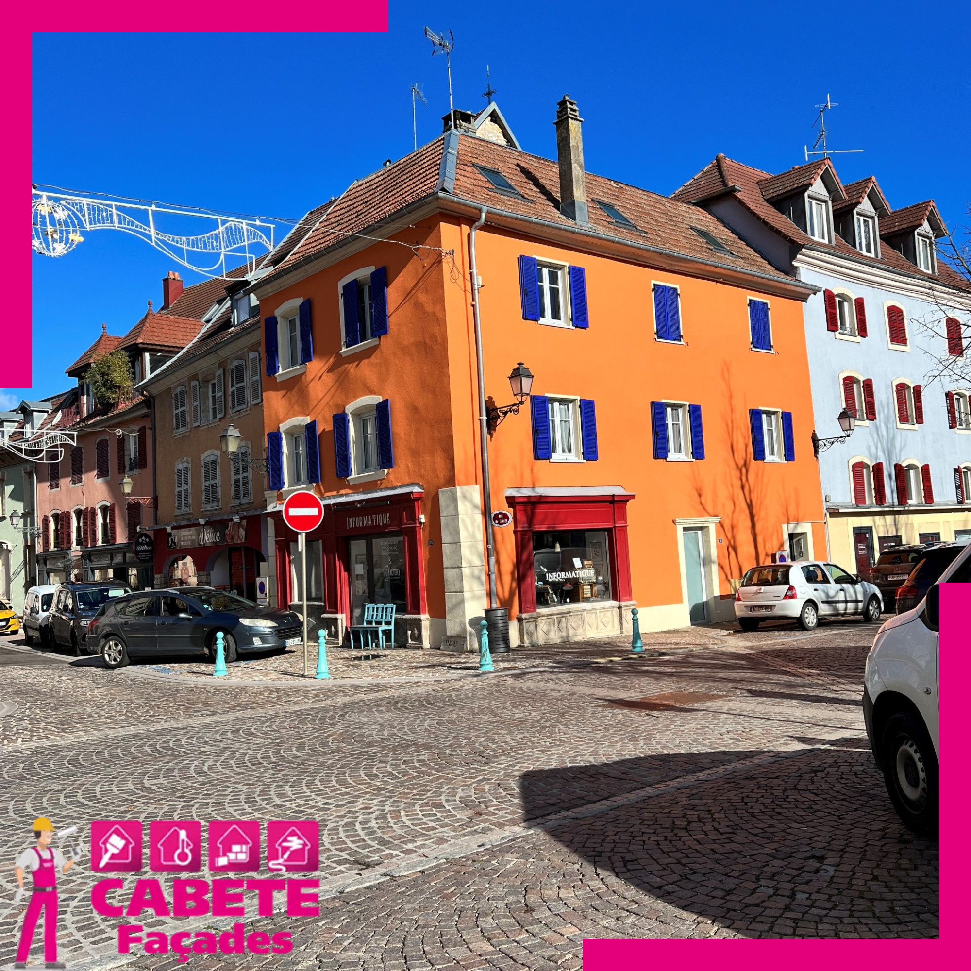 Ravalement de façade d'un immeuble