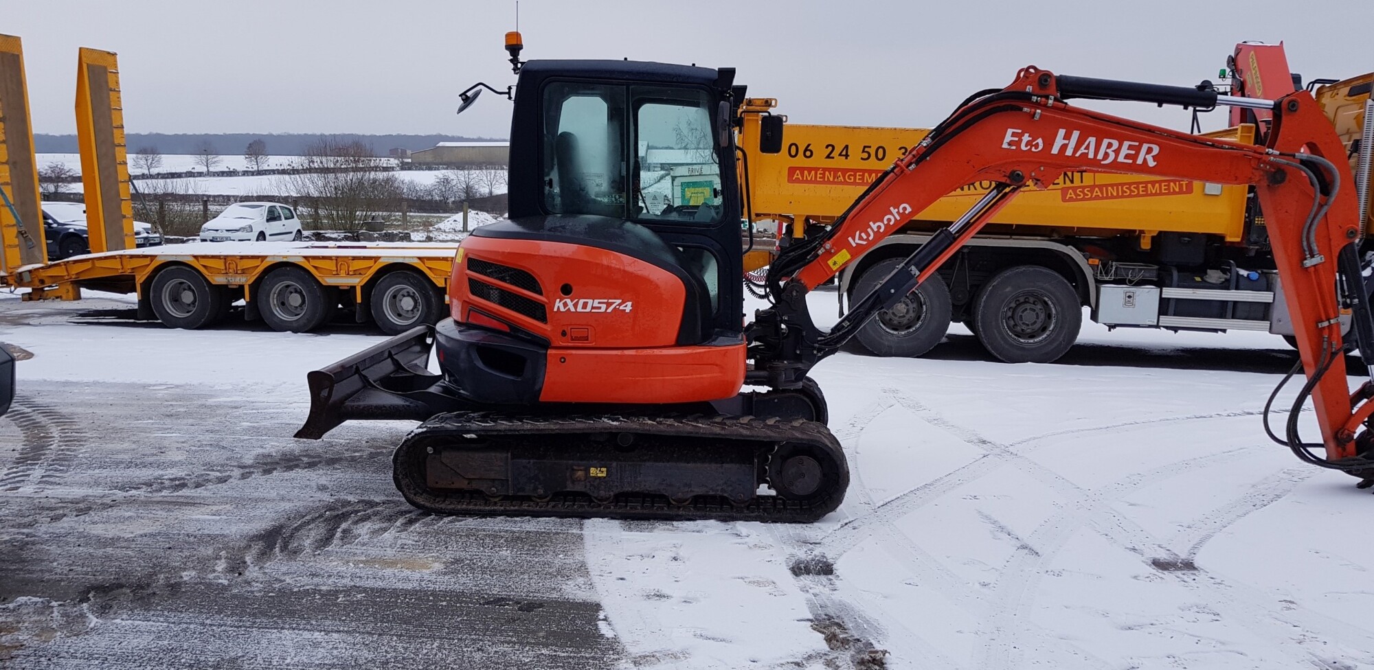 Location mini pelle 6T Kubota KX057