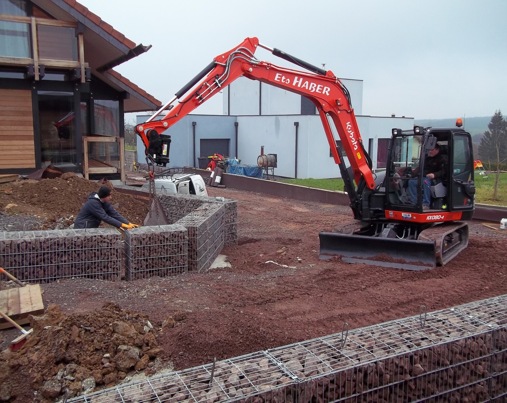 Location mini pelle 9T Kubota KX080