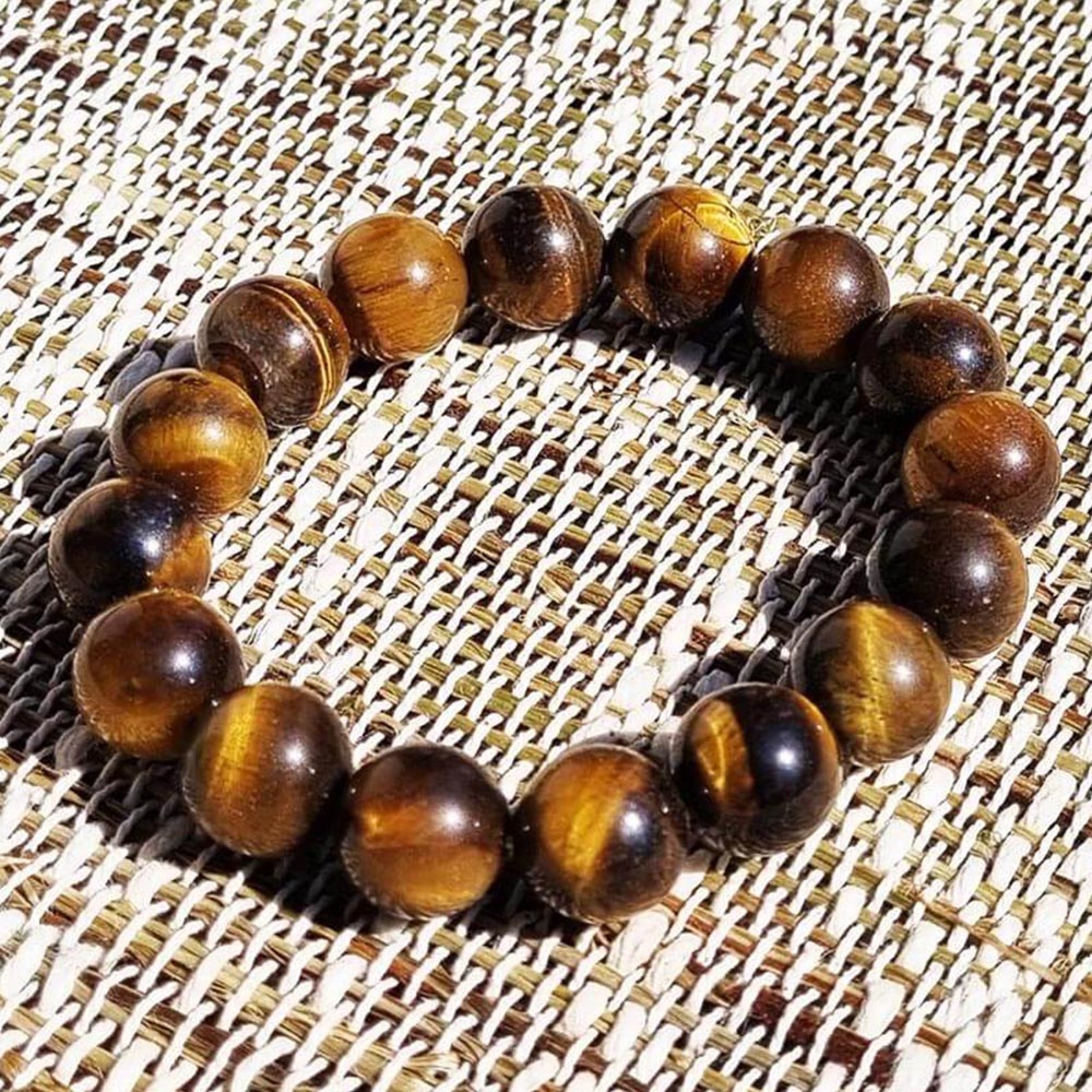 Bracelet méditation Œil de tigre 12mm
