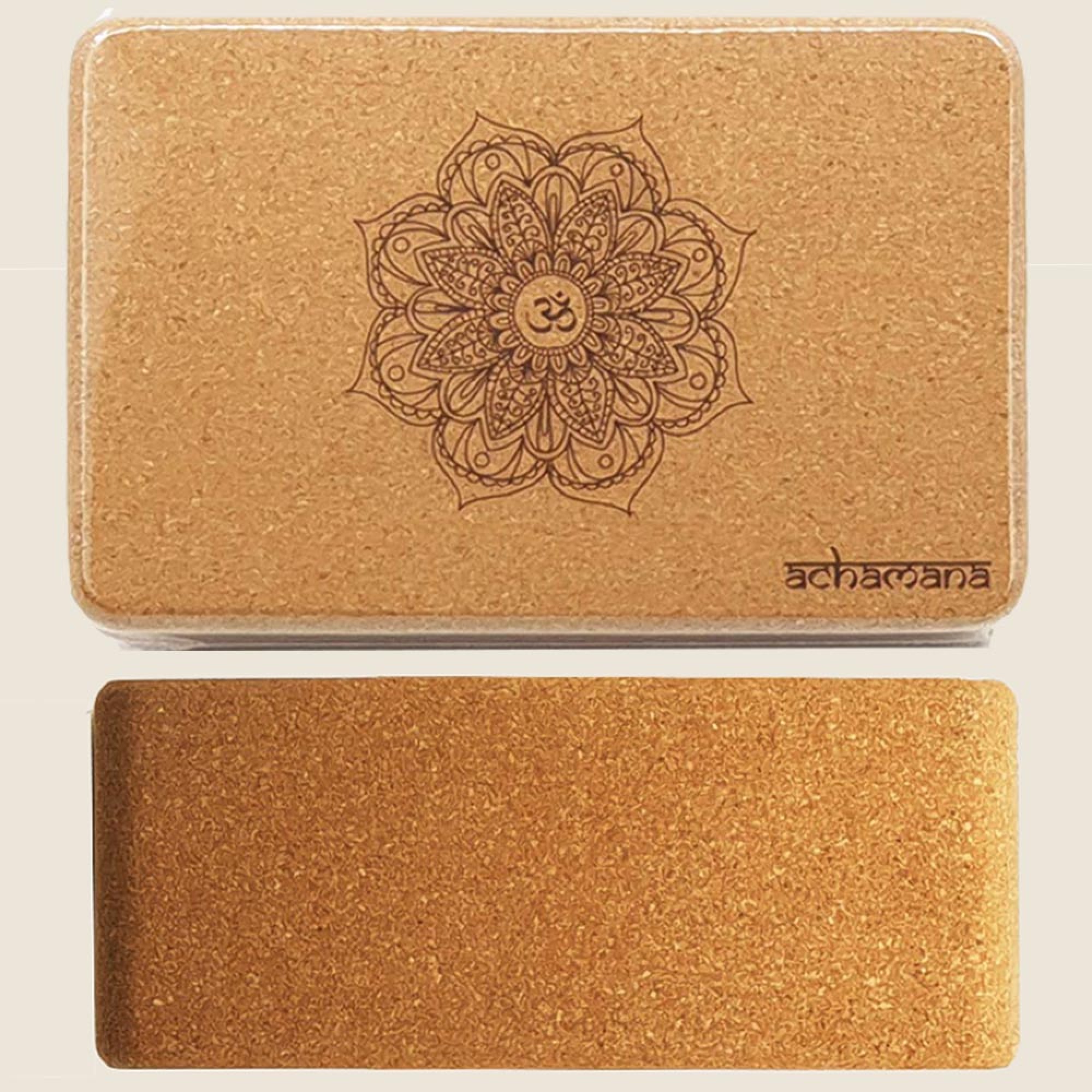 Brique de yoga liège mandala - Ep 9,5 cm