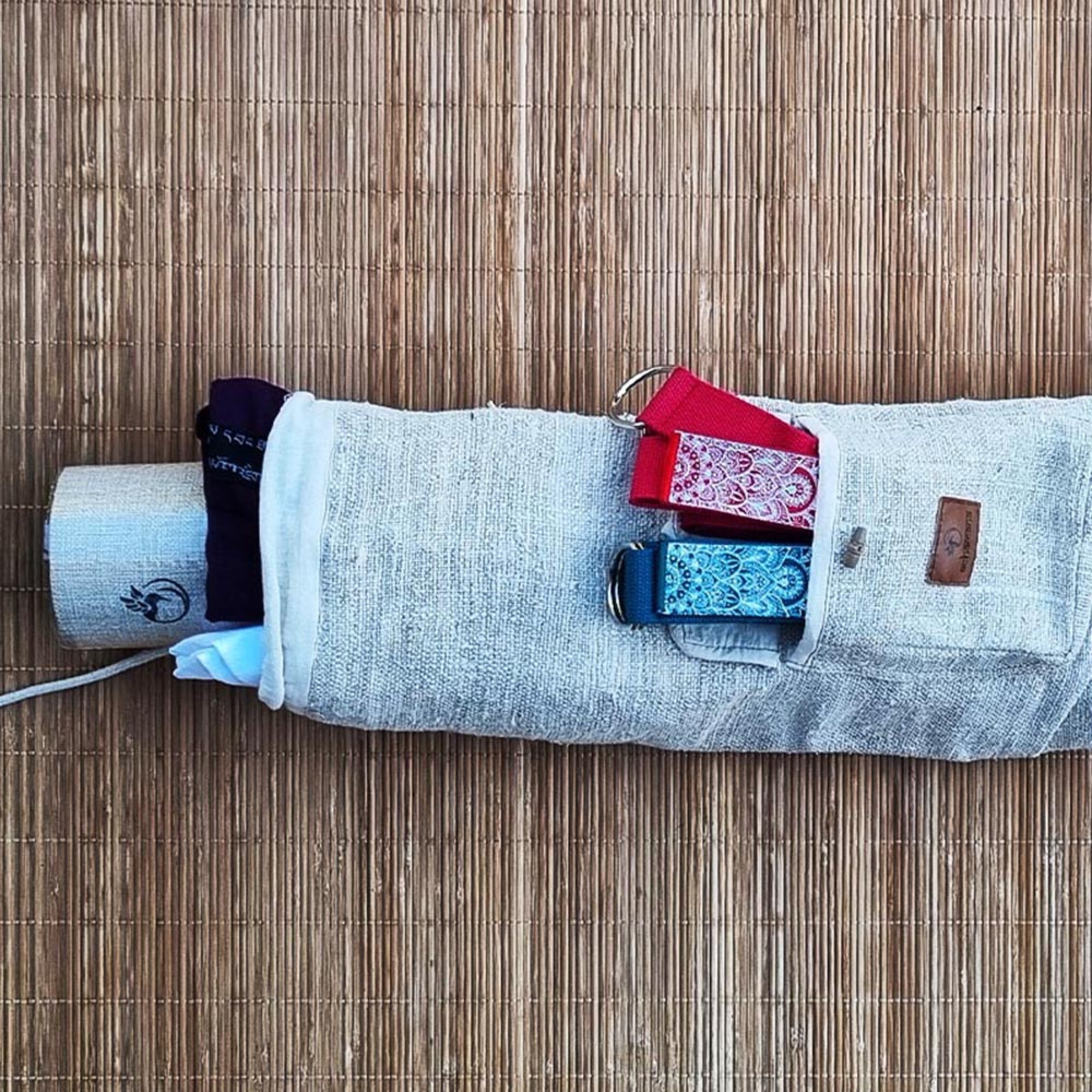 Sac de yoga chanvre Fait main