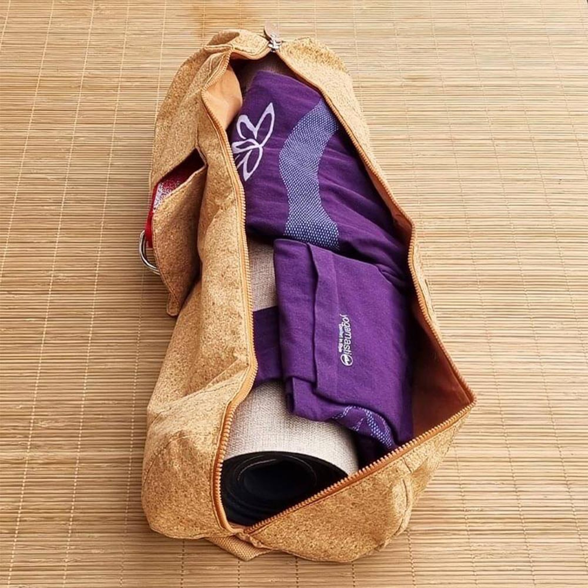 Sac tapis de Yoga, Pilates cuir de liège