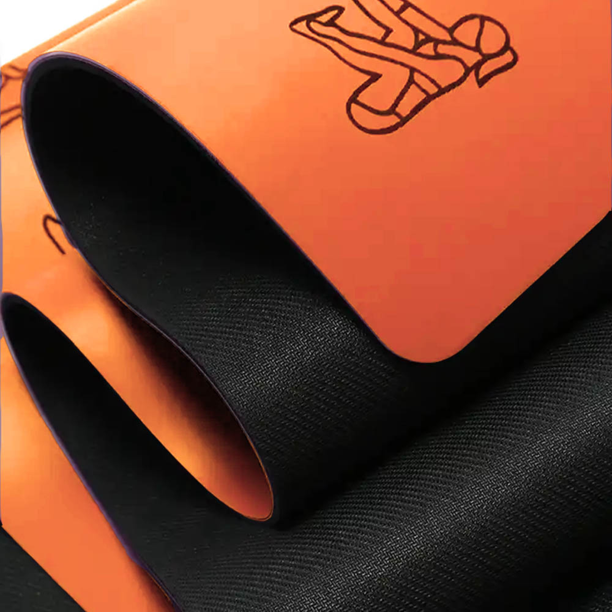 Tapis yoga latex PU 5mmx68cmx1,85m-Asana