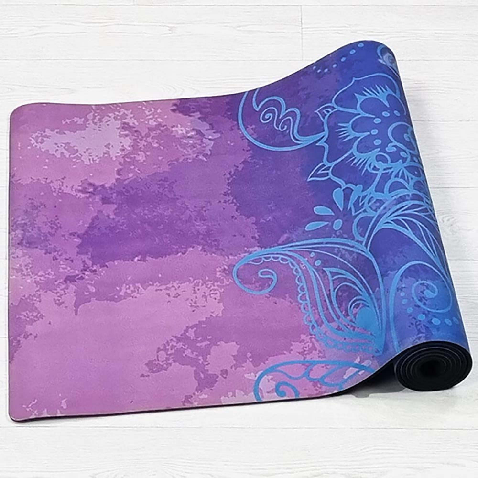 Tapis yoga latex & suede Eléphant + sac