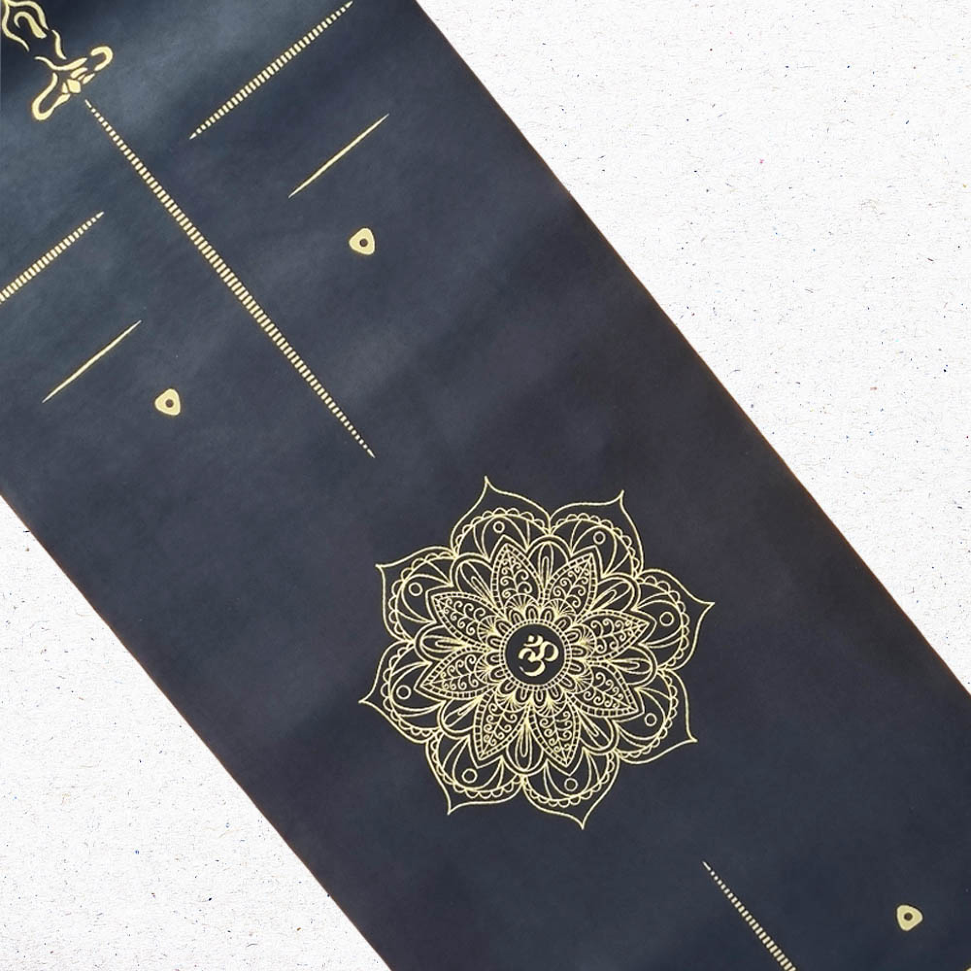 Tapis yoga pro similicuir MandalaOr +Sac