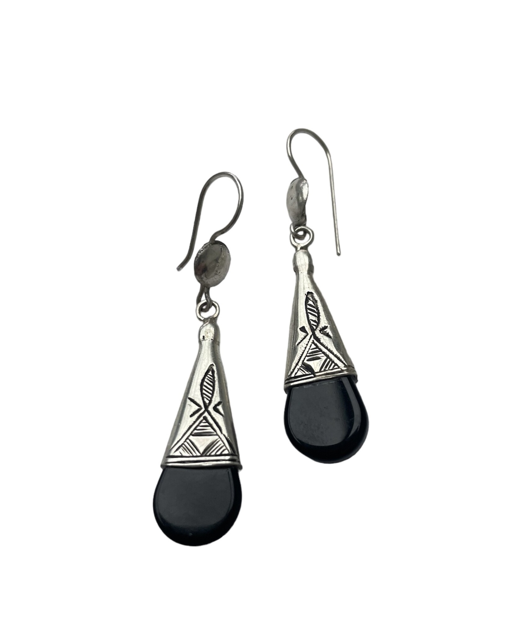 Boucles d'oreille argent ethnique