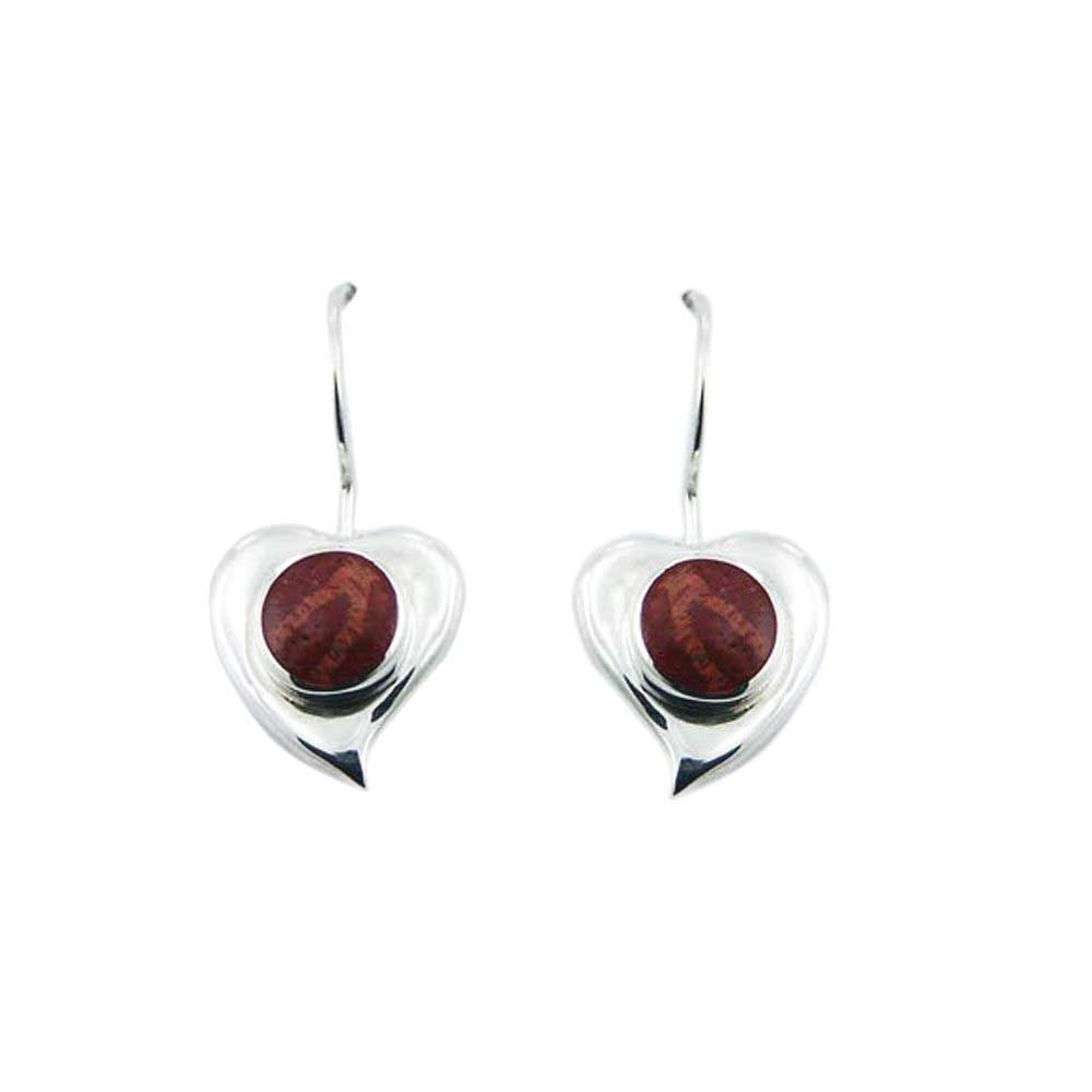 Boucles d'oreille coeur gorgone
