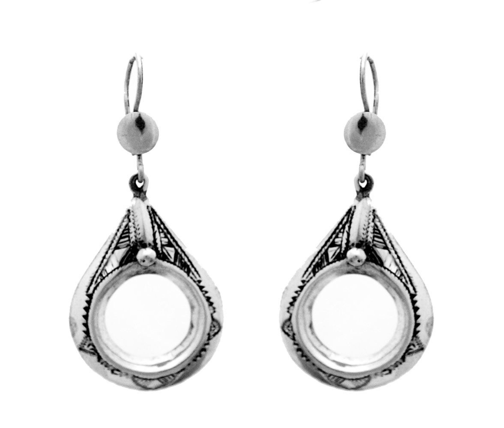Boucles d'oreille touareg argent