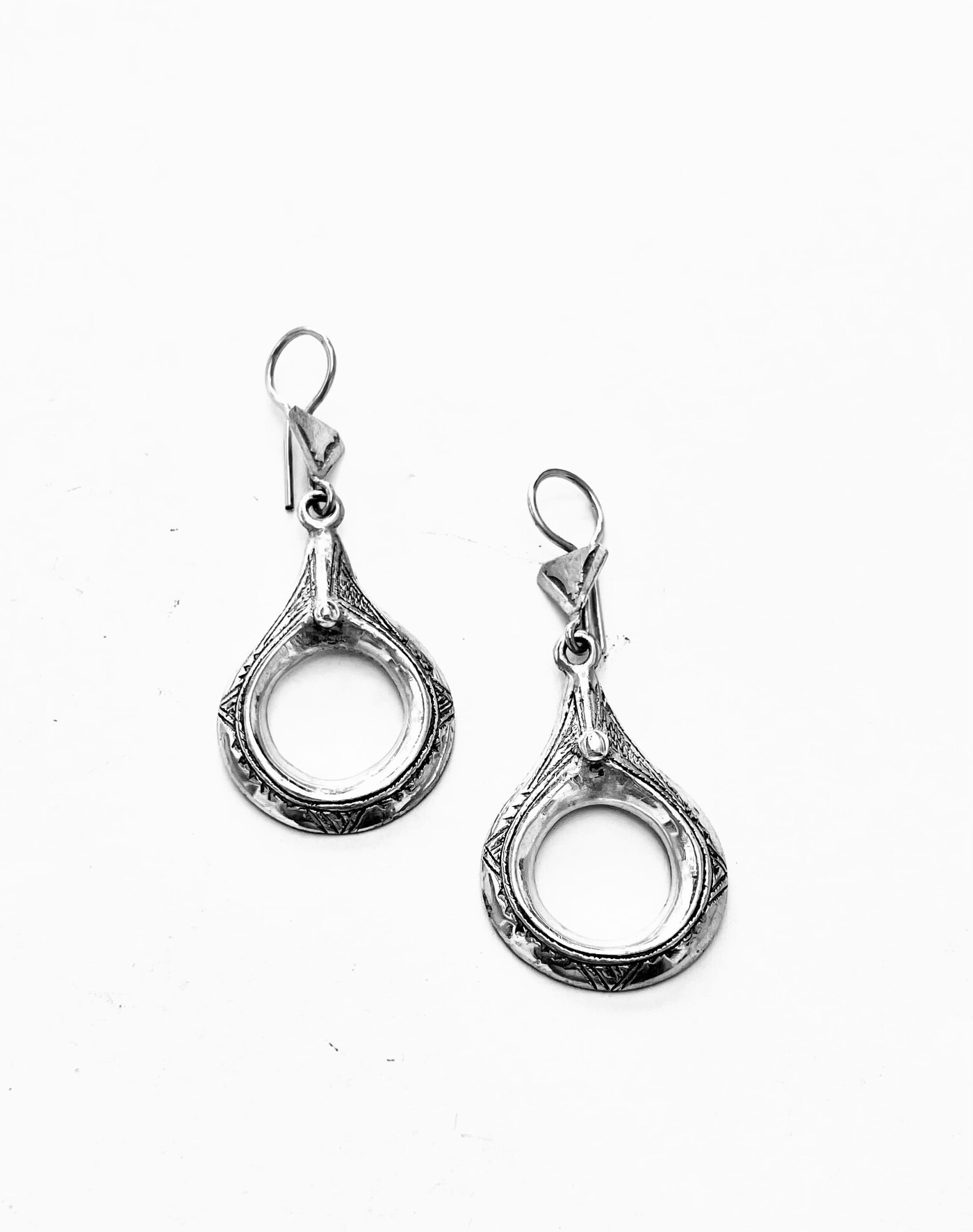 Boucles d'oreille touareg argent
