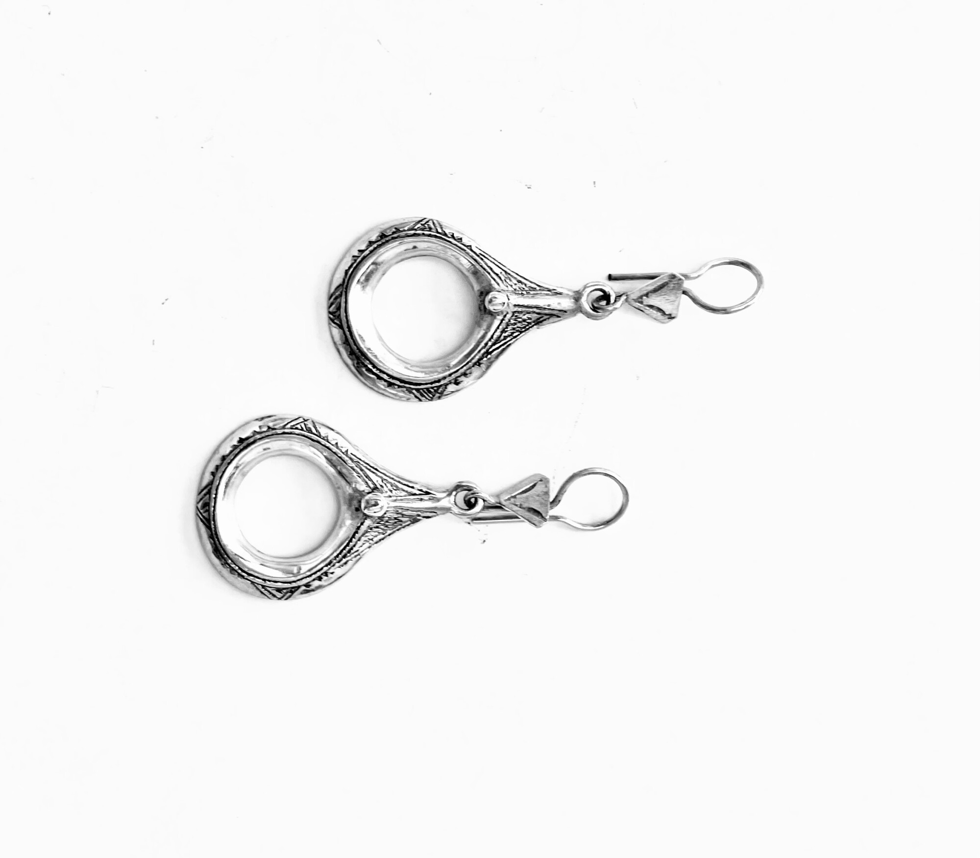 Boucles d'oreille touareg argent
