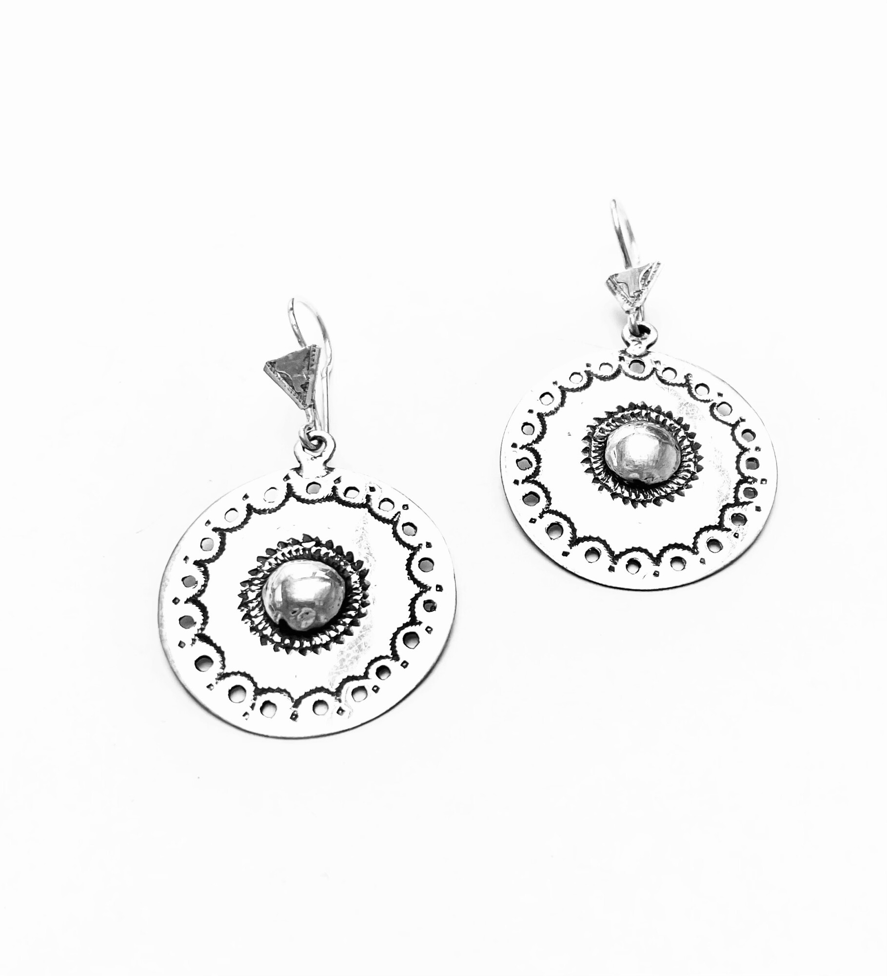 Boucles d'oreille touareg en argent