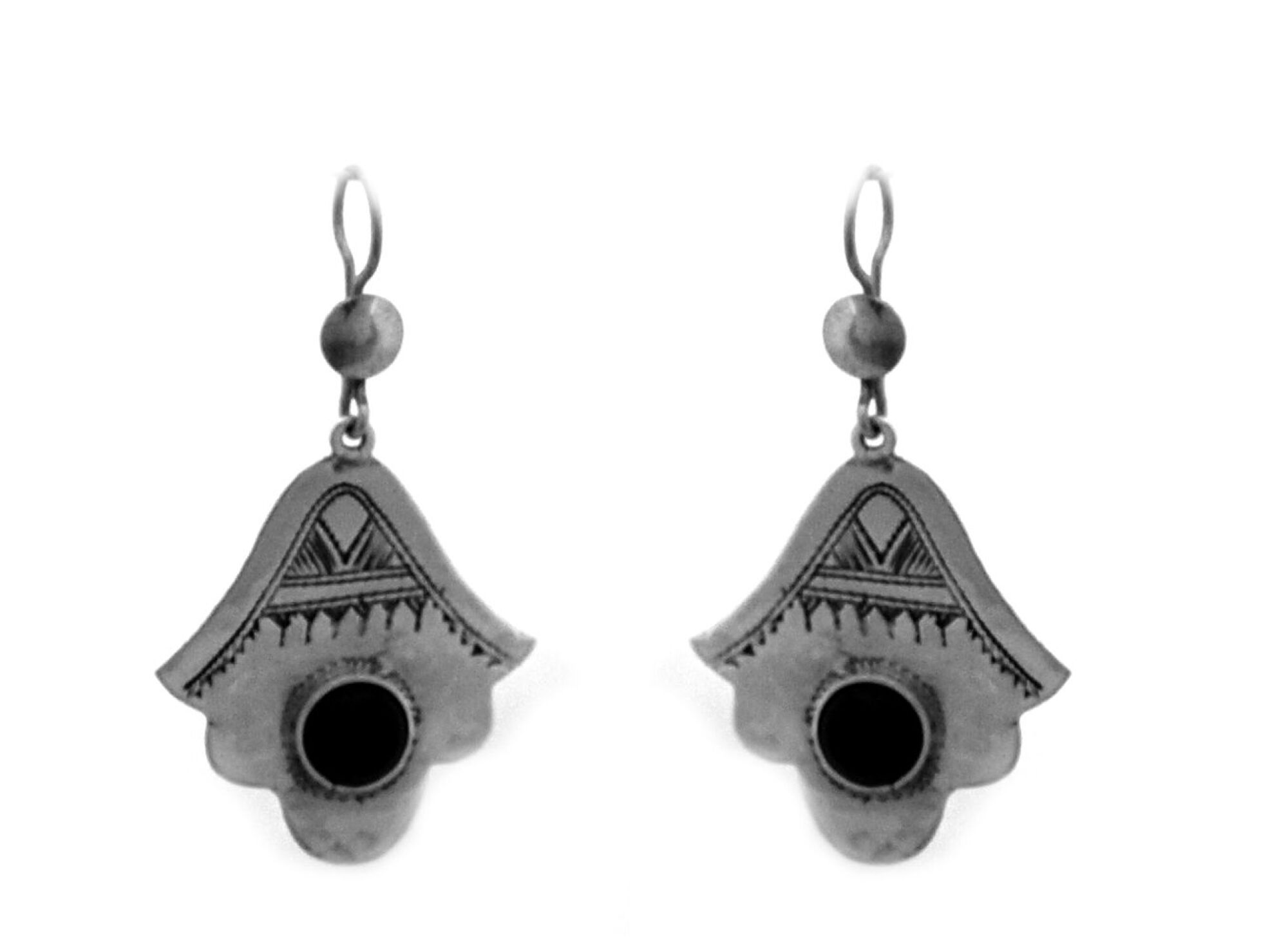 Boucles d'oreille touareg main de Fatma