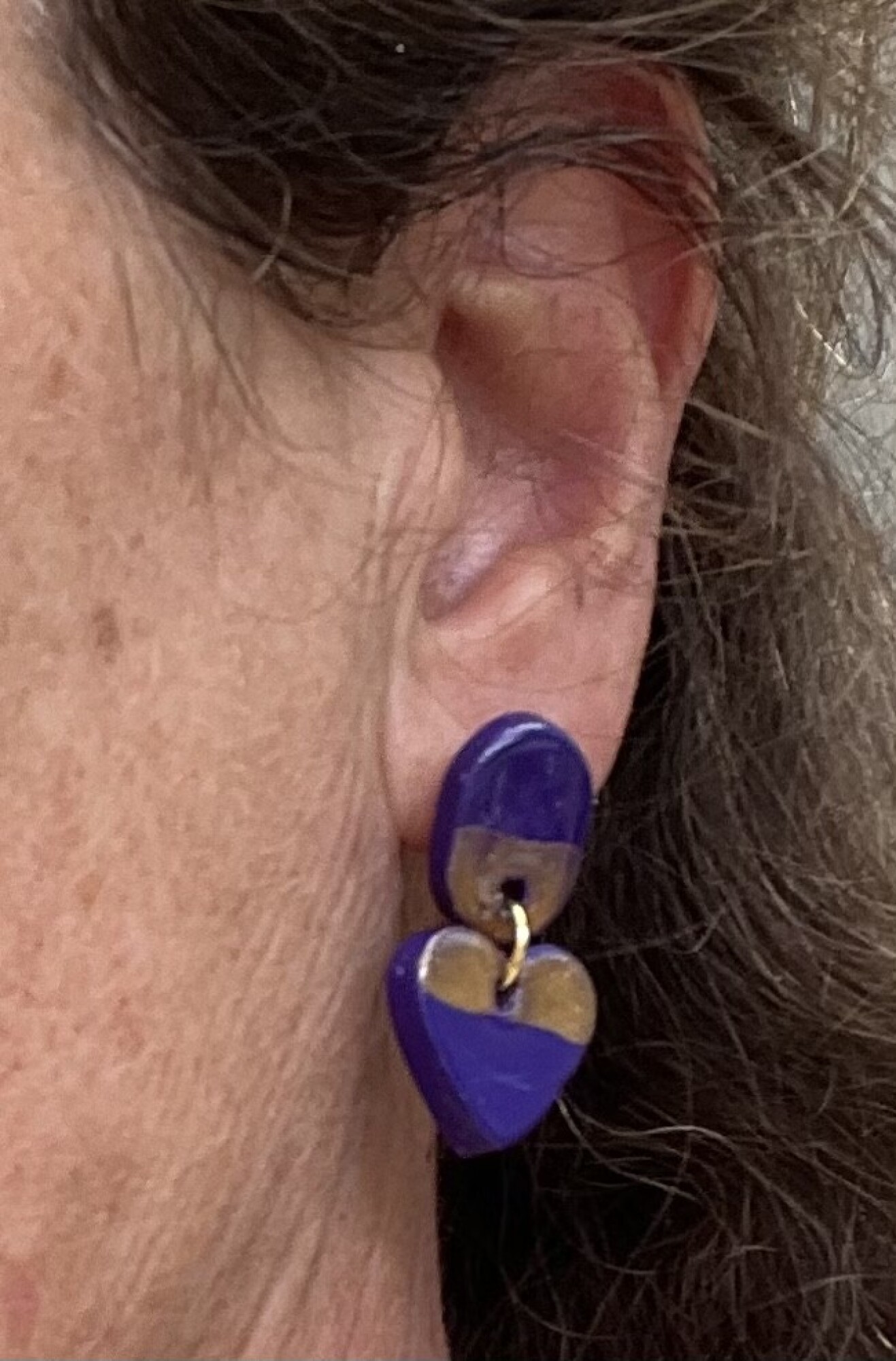 Boucles d'oreilles, clou d'oreille en céramique