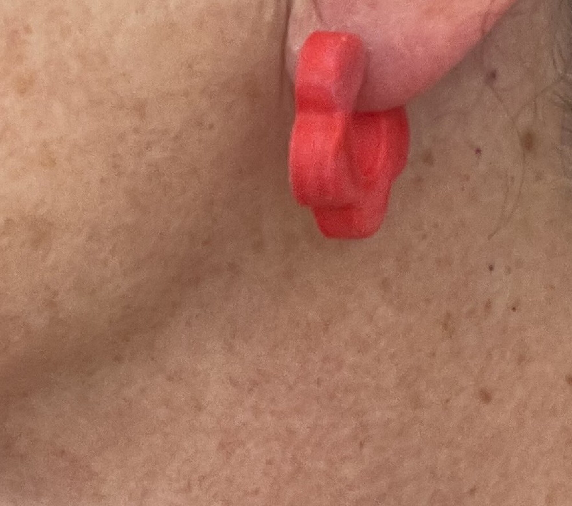 Boucles d'oreilles, créoles fleurs rouges - Modèle fait main